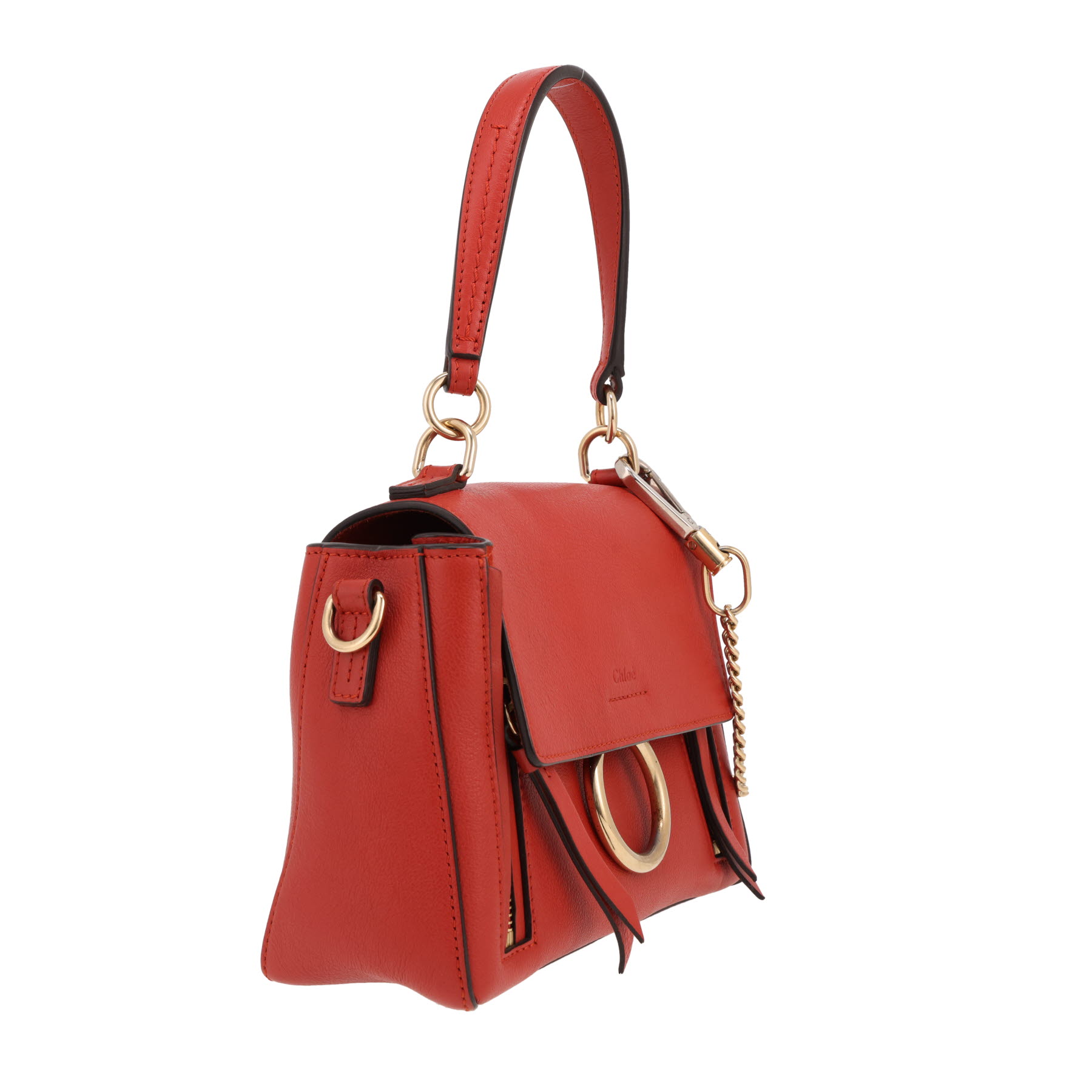 Chloé  Faye Day handbag  in red leather
