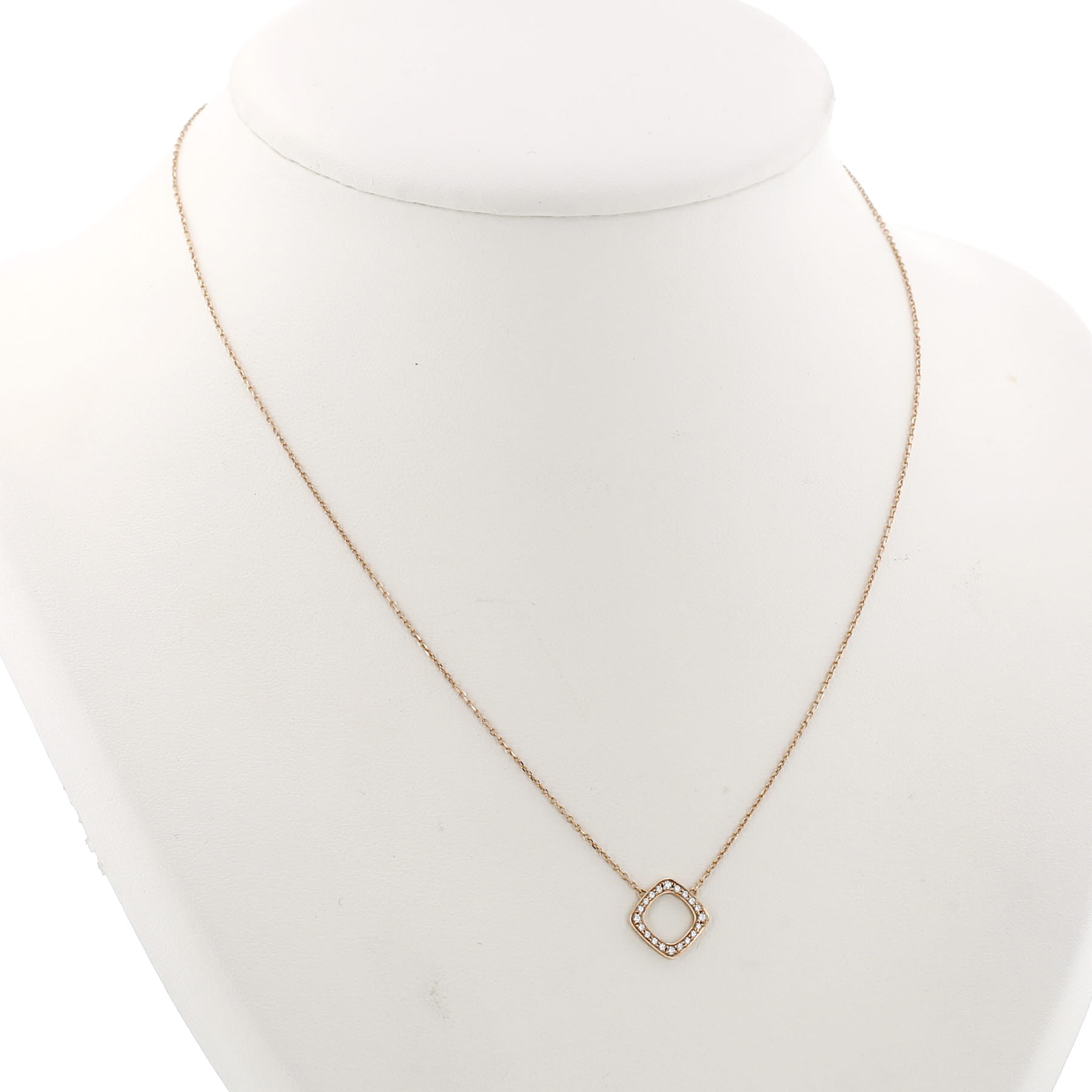 Dinh Van Impressions necklace in pink gold and diamonds