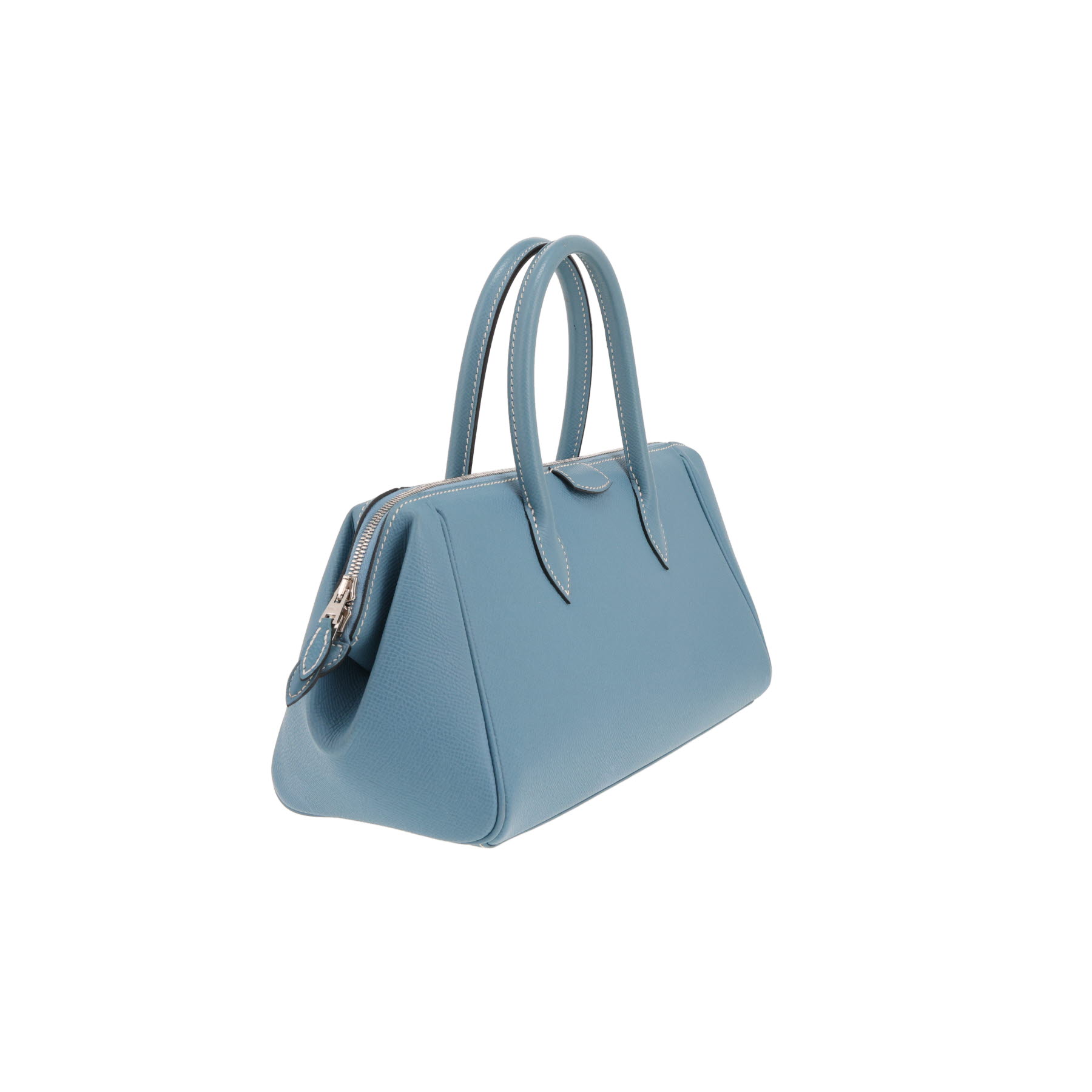 Sac à main Hermès  Paris-Bombay en cuir epsom bleu-jean