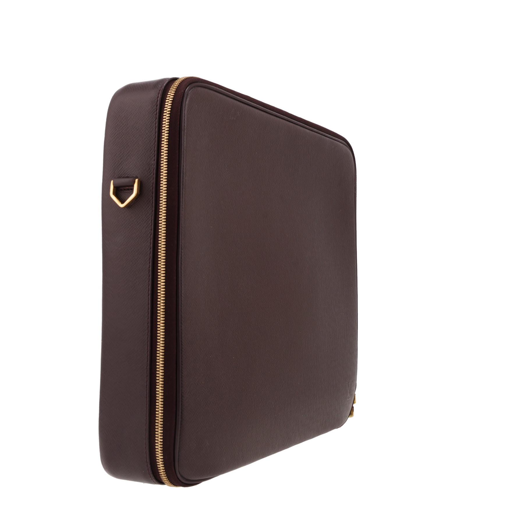 Louis Vuitton   briefcase  in brown taiga leather