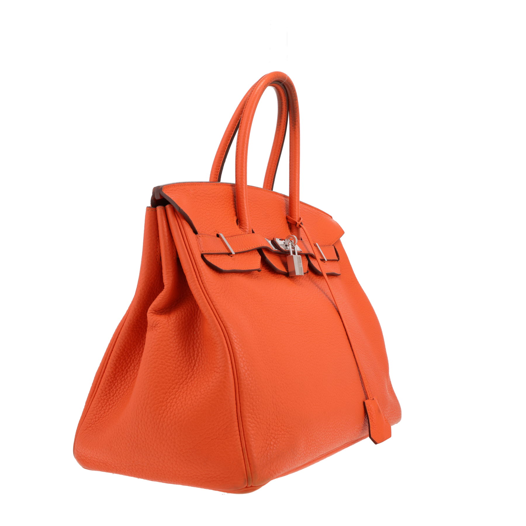 Hermès  Birkin 35 cm handbag  in orange togo leather