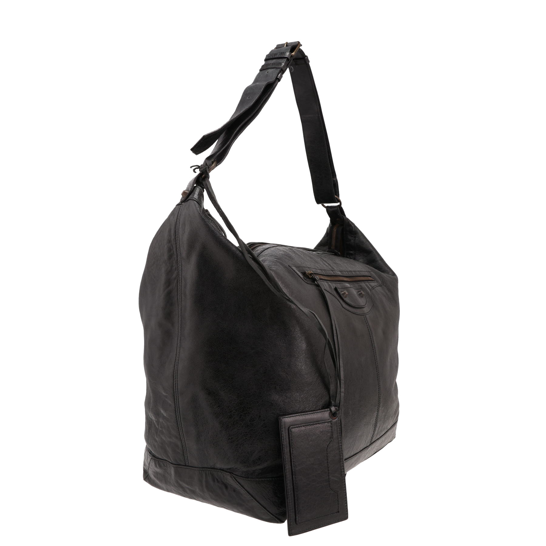 Bolso para llevar al hombro Balenciaga  Courrier XL en cuero negro