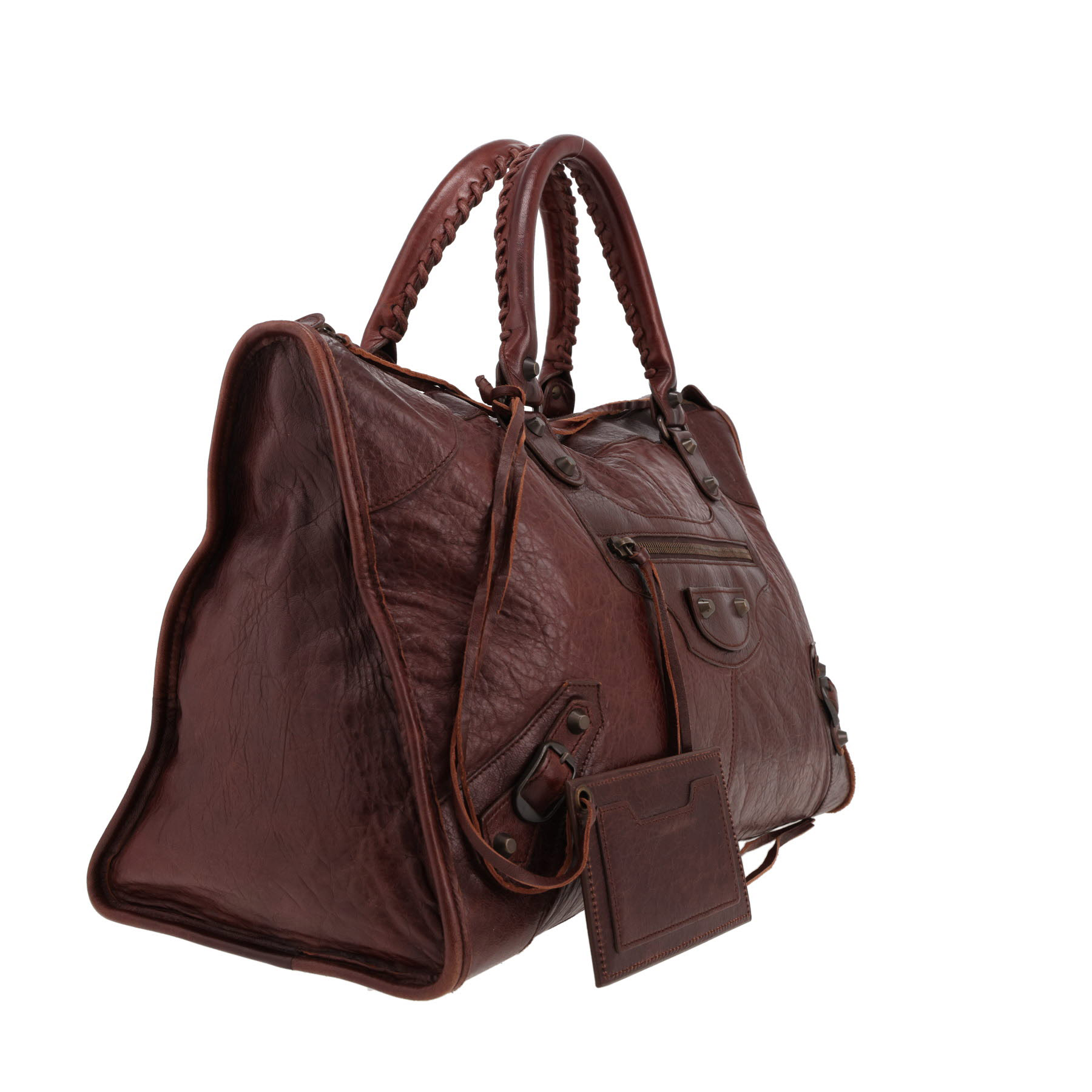 Balenciaga  City handbag  in brown burnished leather