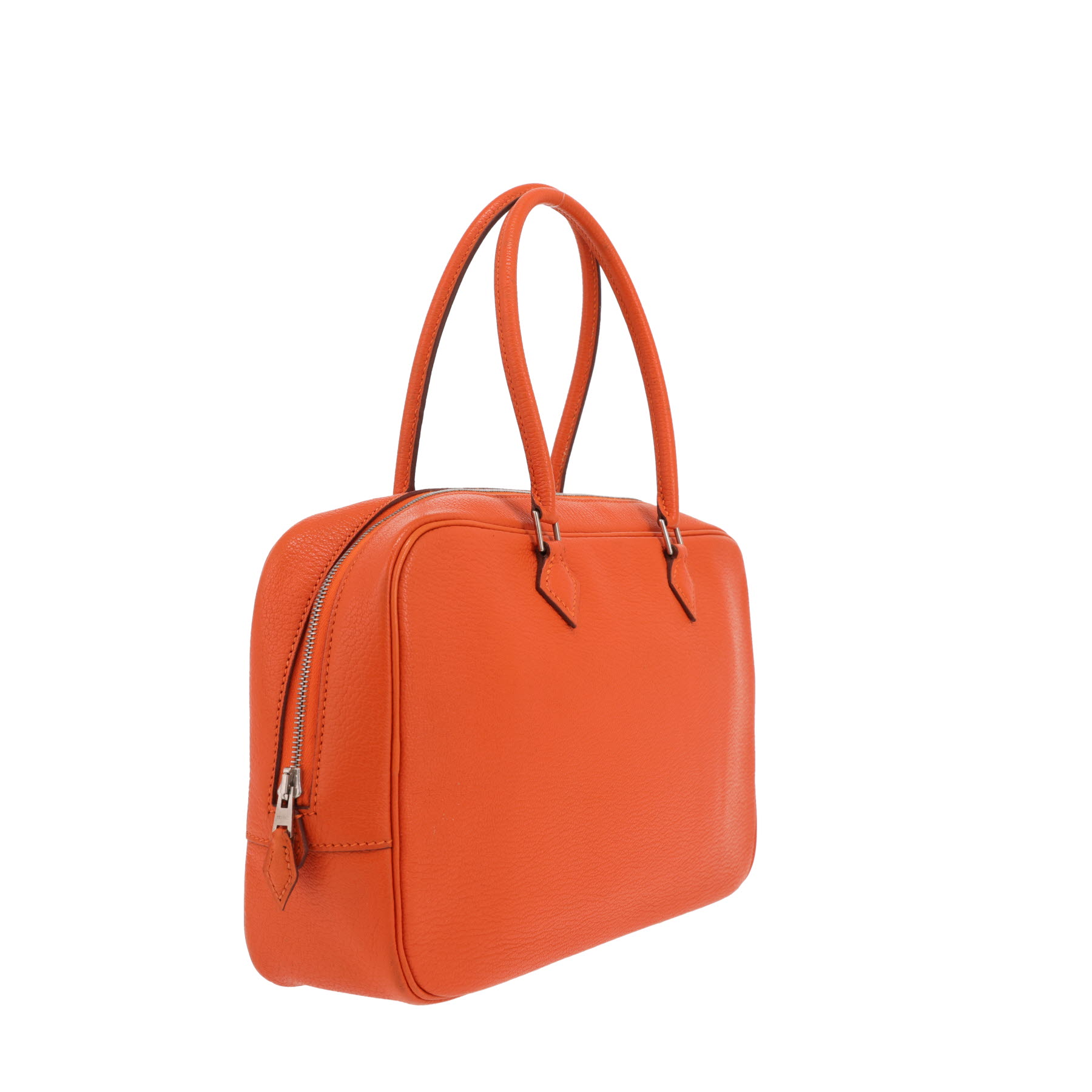 Bolso Hermès «Plume» de piel de Mysore naranja