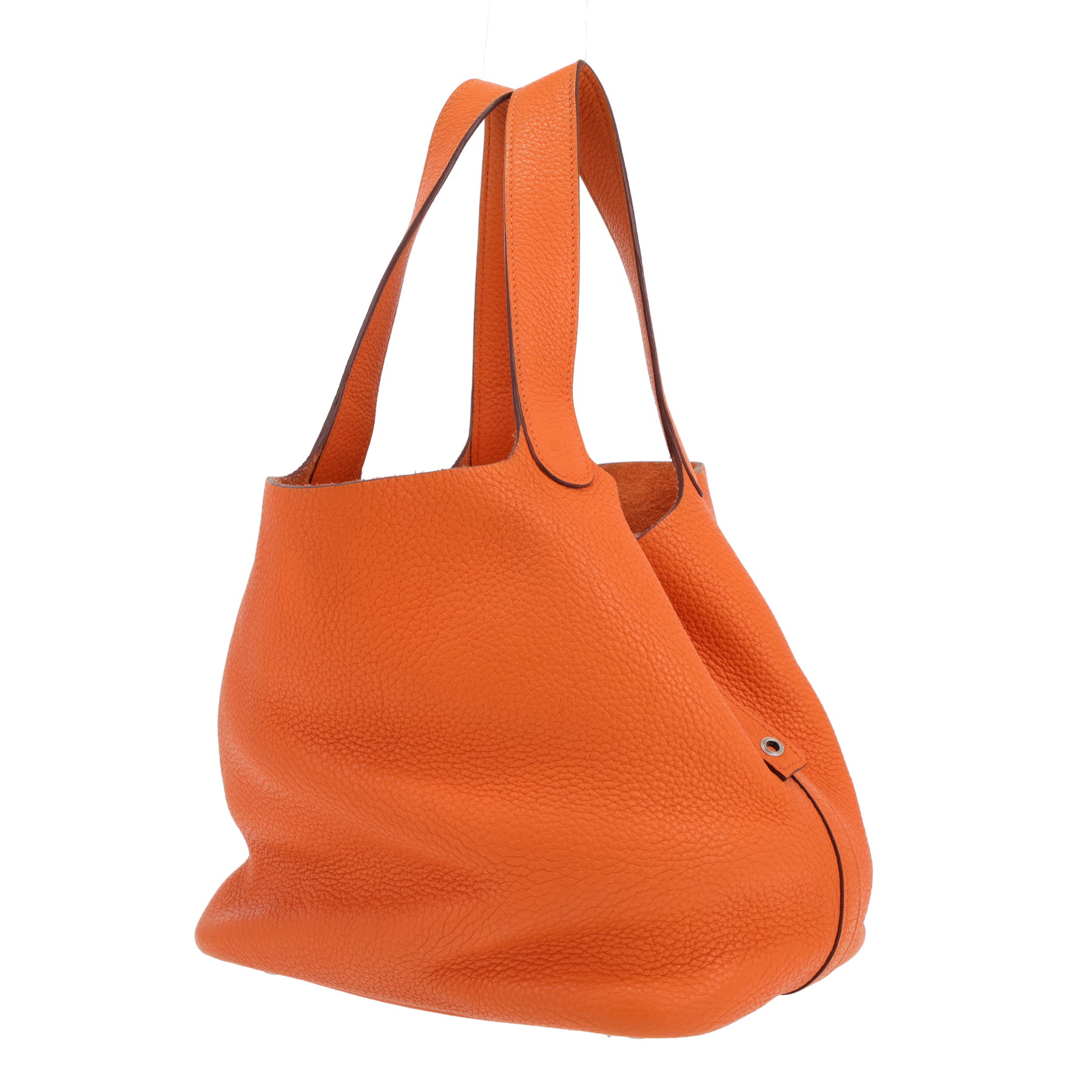 Hermès  Picotin 22 cm handbag  in orange togo leather