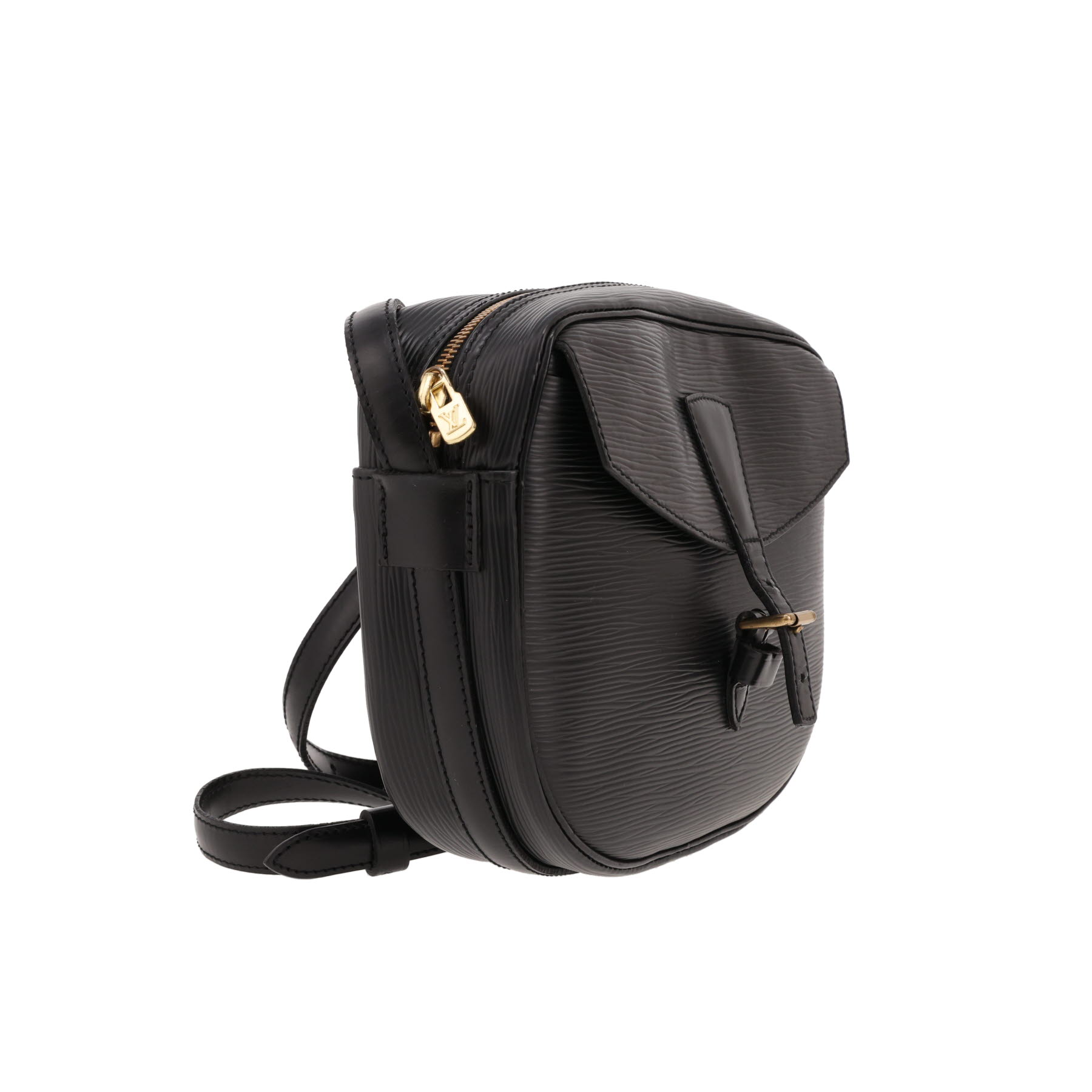 Louis Vuitton  Jeune Fille shoulder bag  in black epi leather
