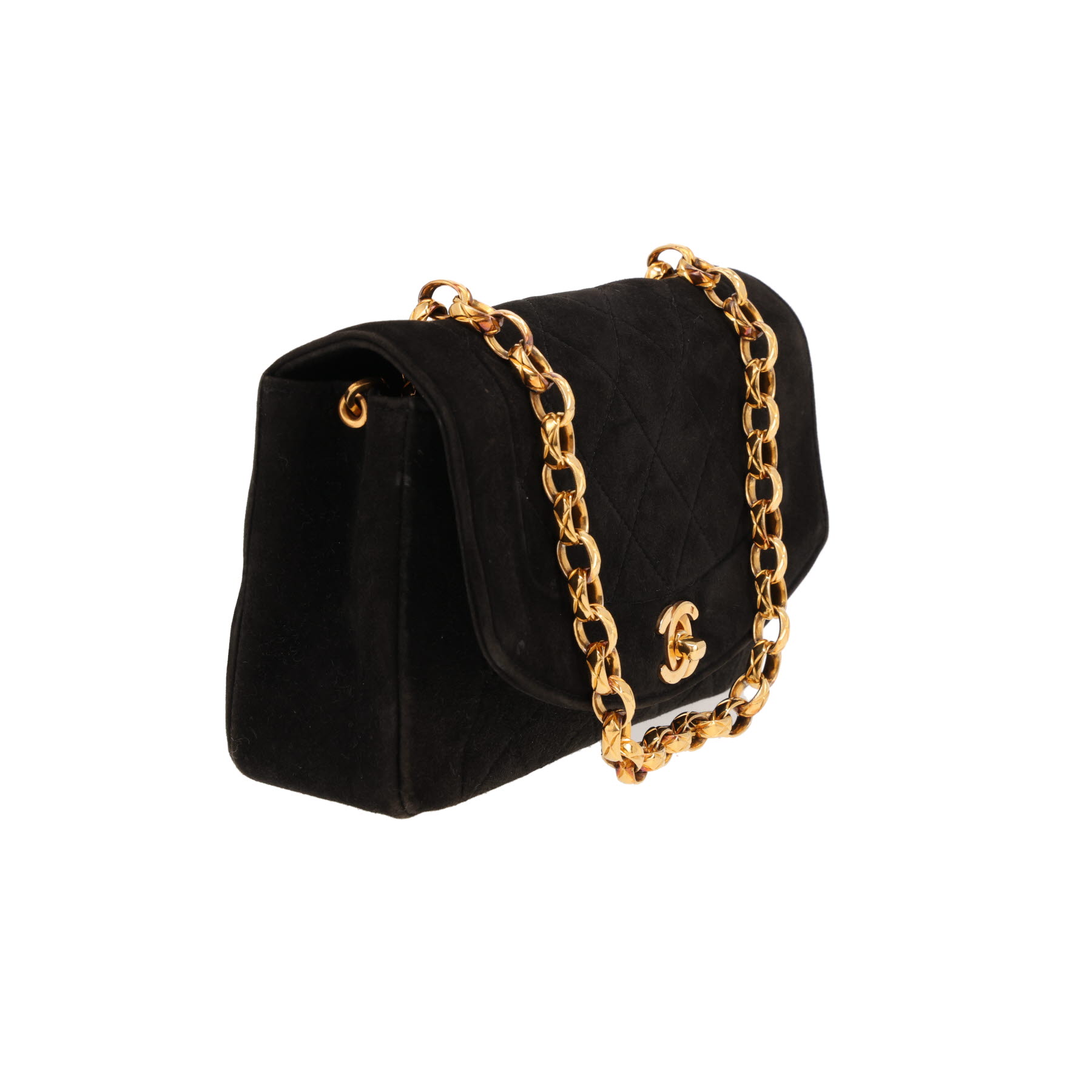 Bolso bandolera Chanel  Diana en Veau velours negro