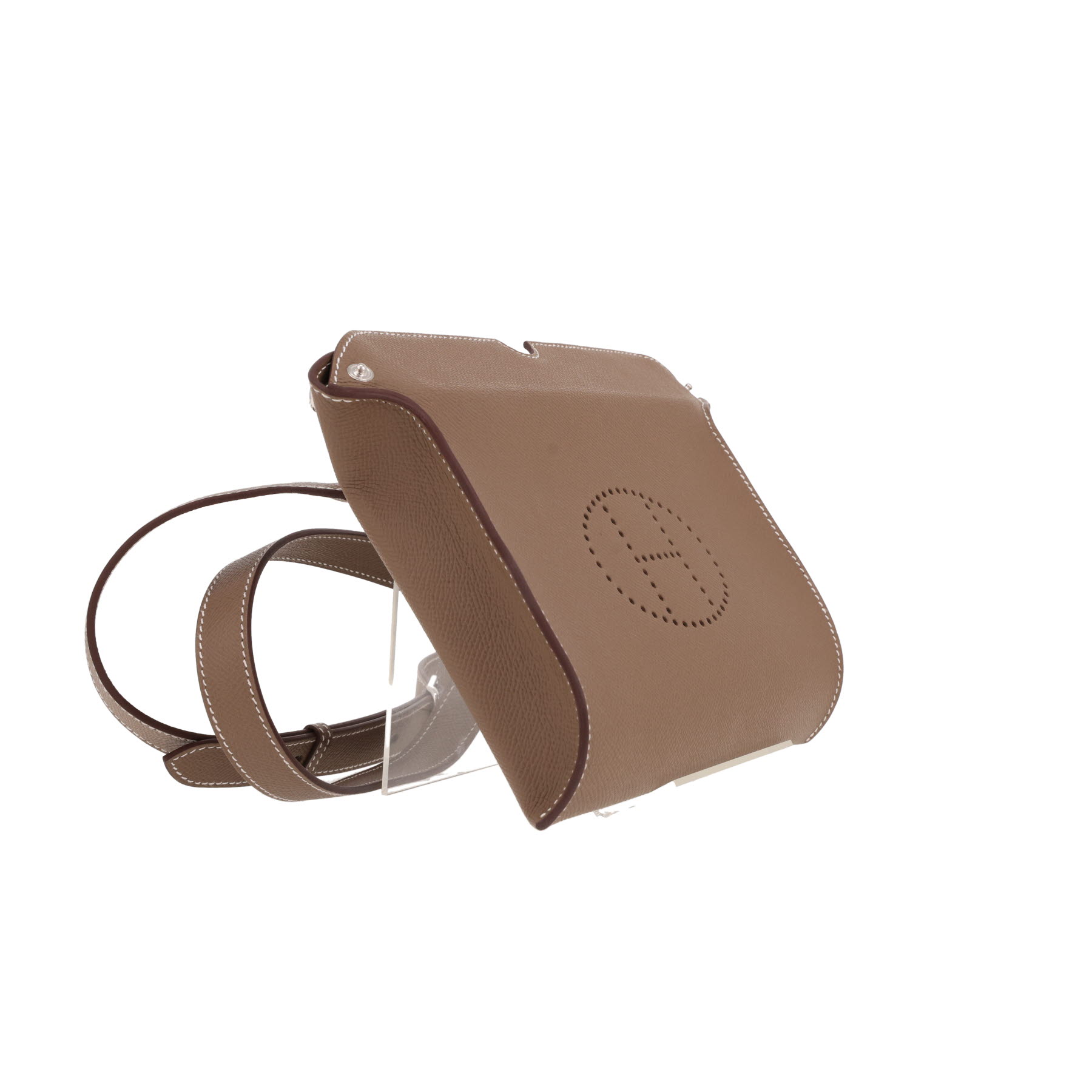 Hermès  Videpoches shoulder bag  in etoupe epsom leather