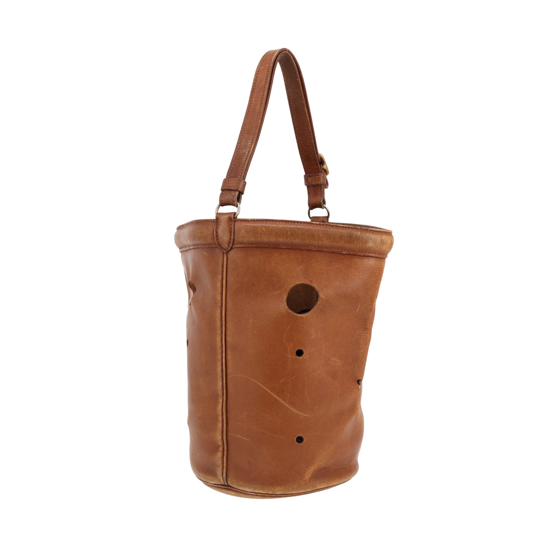 Hermès  Mangeoire handbag  in brown leather