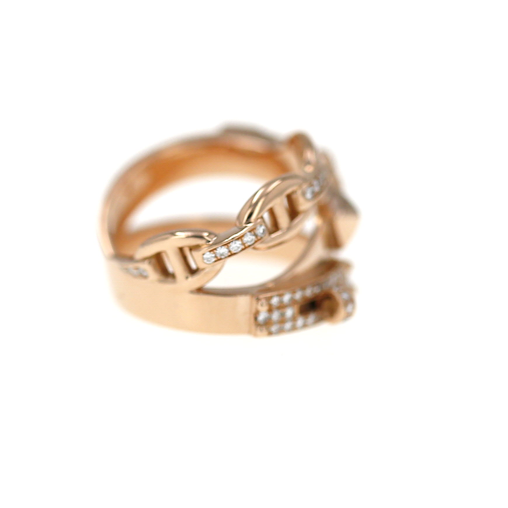 Sortija Hermès Alchimie de oro rosa y diamantes