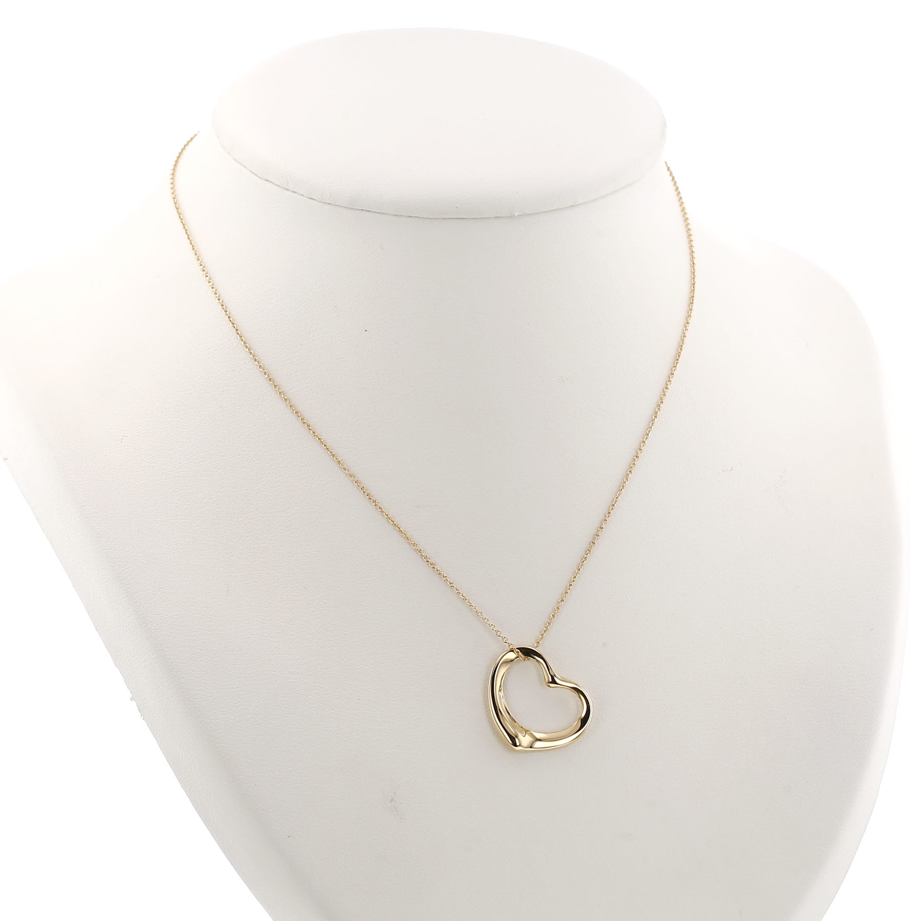 Pendentif Tiffany & Co Open Heart moyen modèle en or jaune