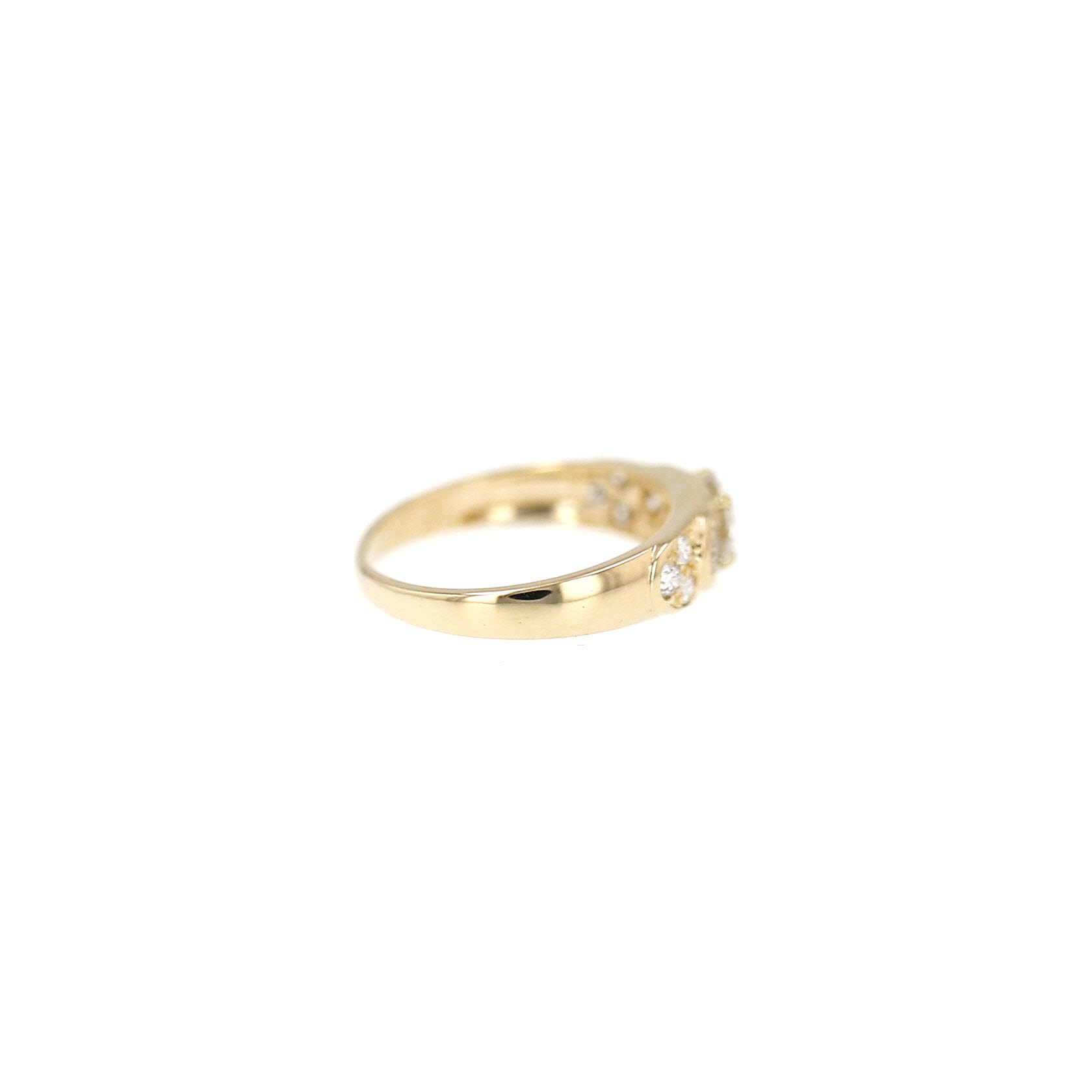 Bague Jarretière Van Cleef & Arpels  en or jaune et diamants