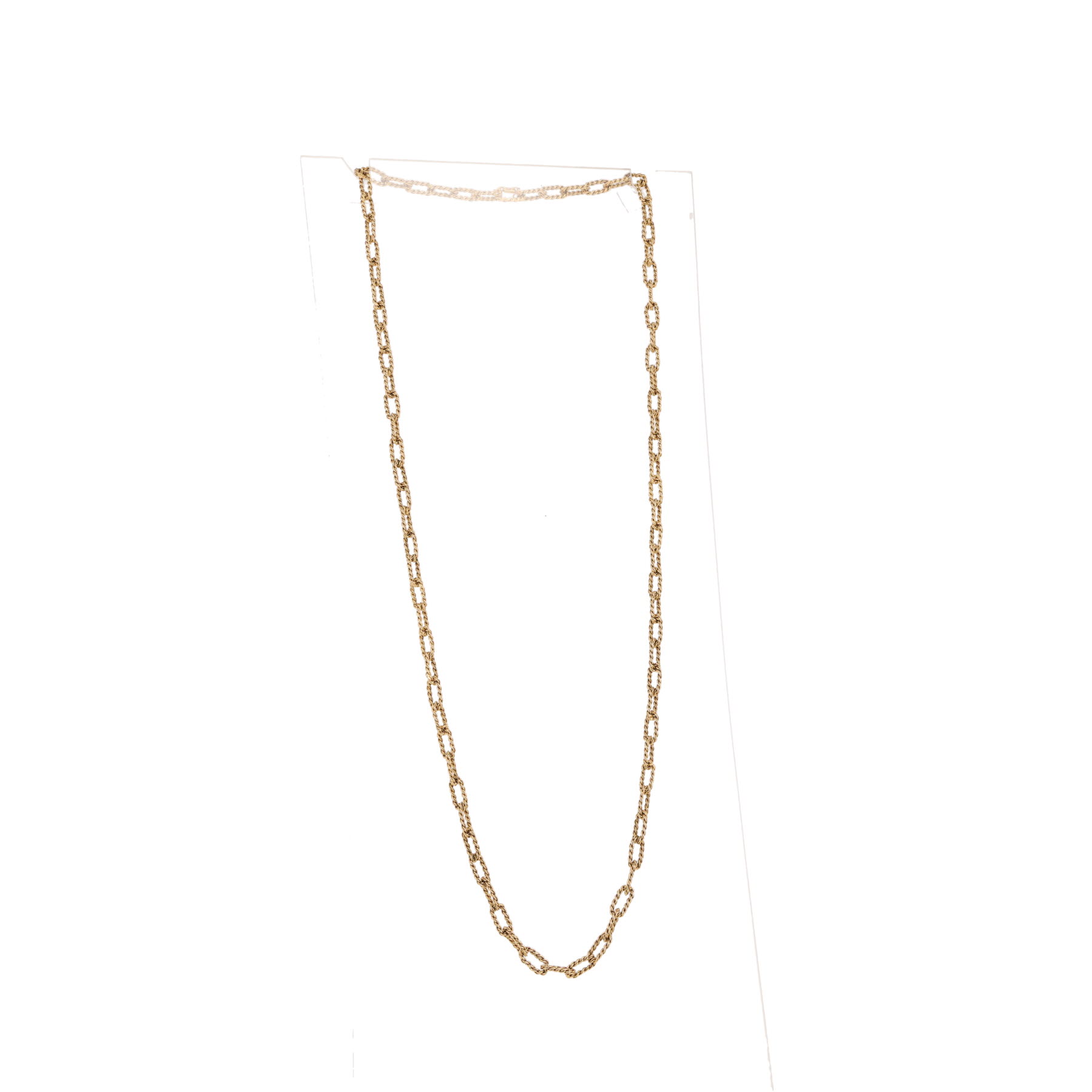 Vintage  long necklace in yellow gold
