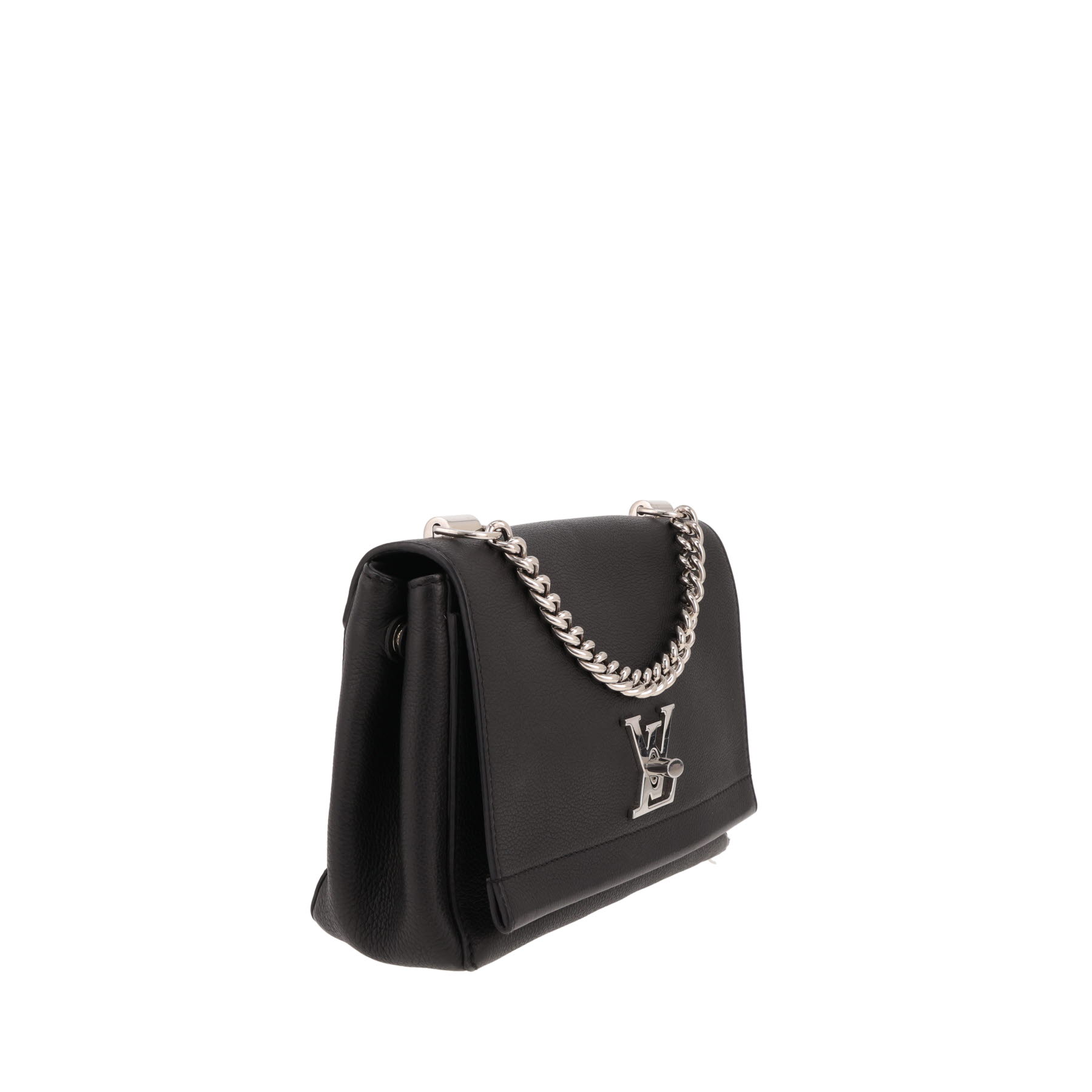 Sac bandoulière Louis Vuitton  Lockme en cuir grainé noir