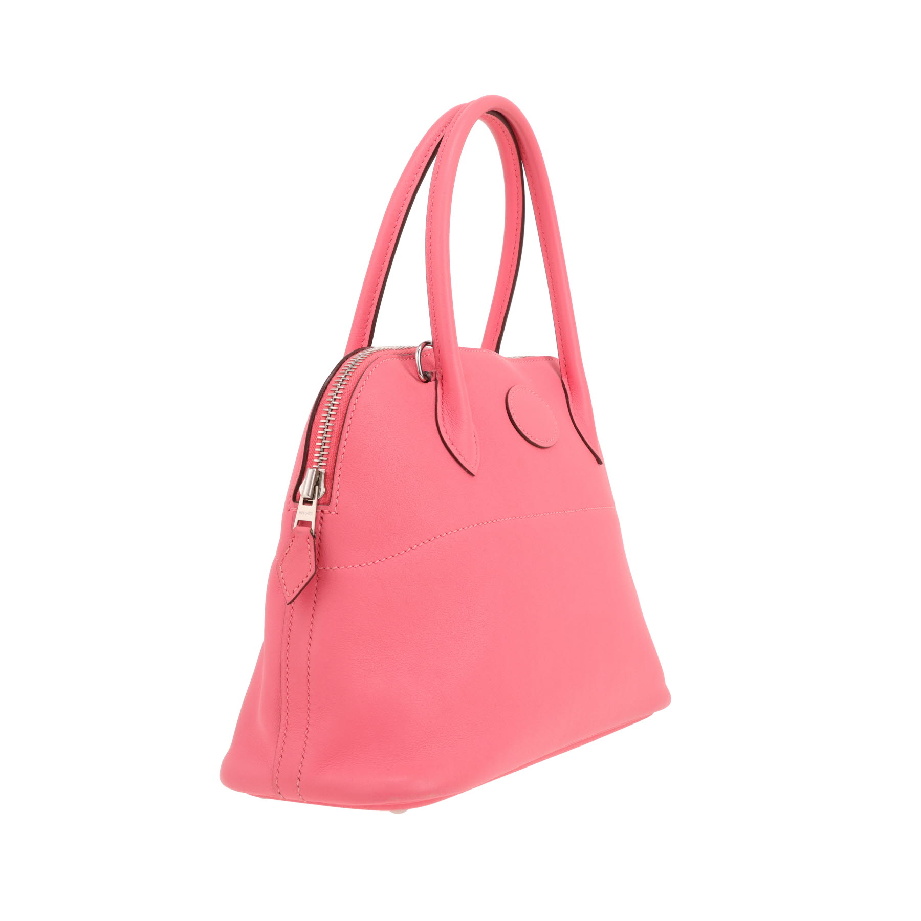 Hermès Bolide 27 cm handbag in Azalée pink Swift leather