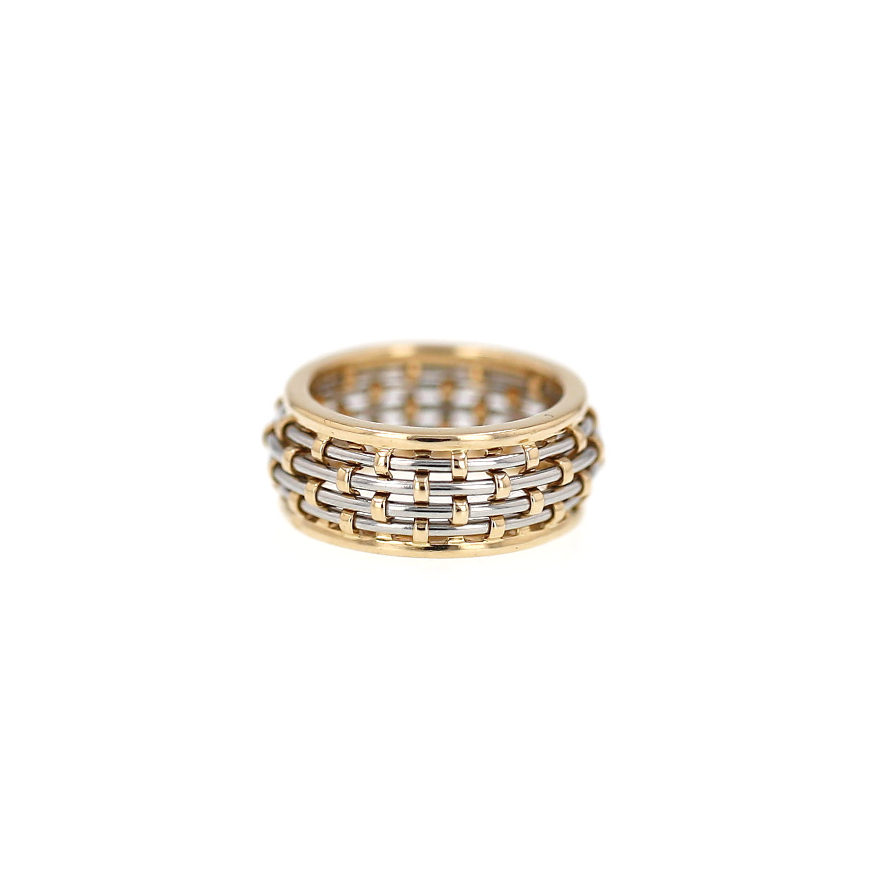 Cartier 1990's ring in yellow gold and stainless steel