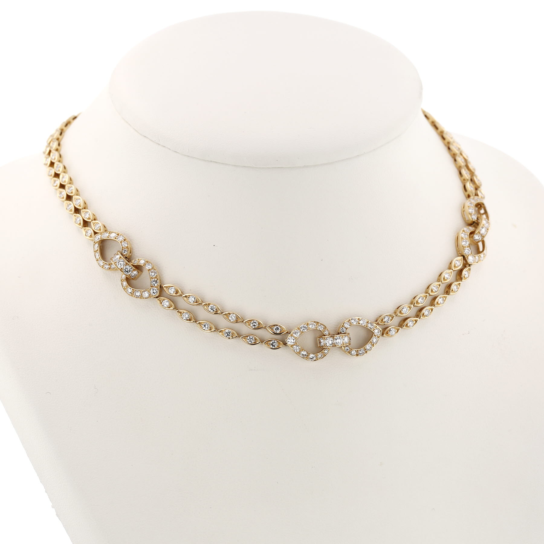 Collana Cartier 70s in oro giallo e diamanti