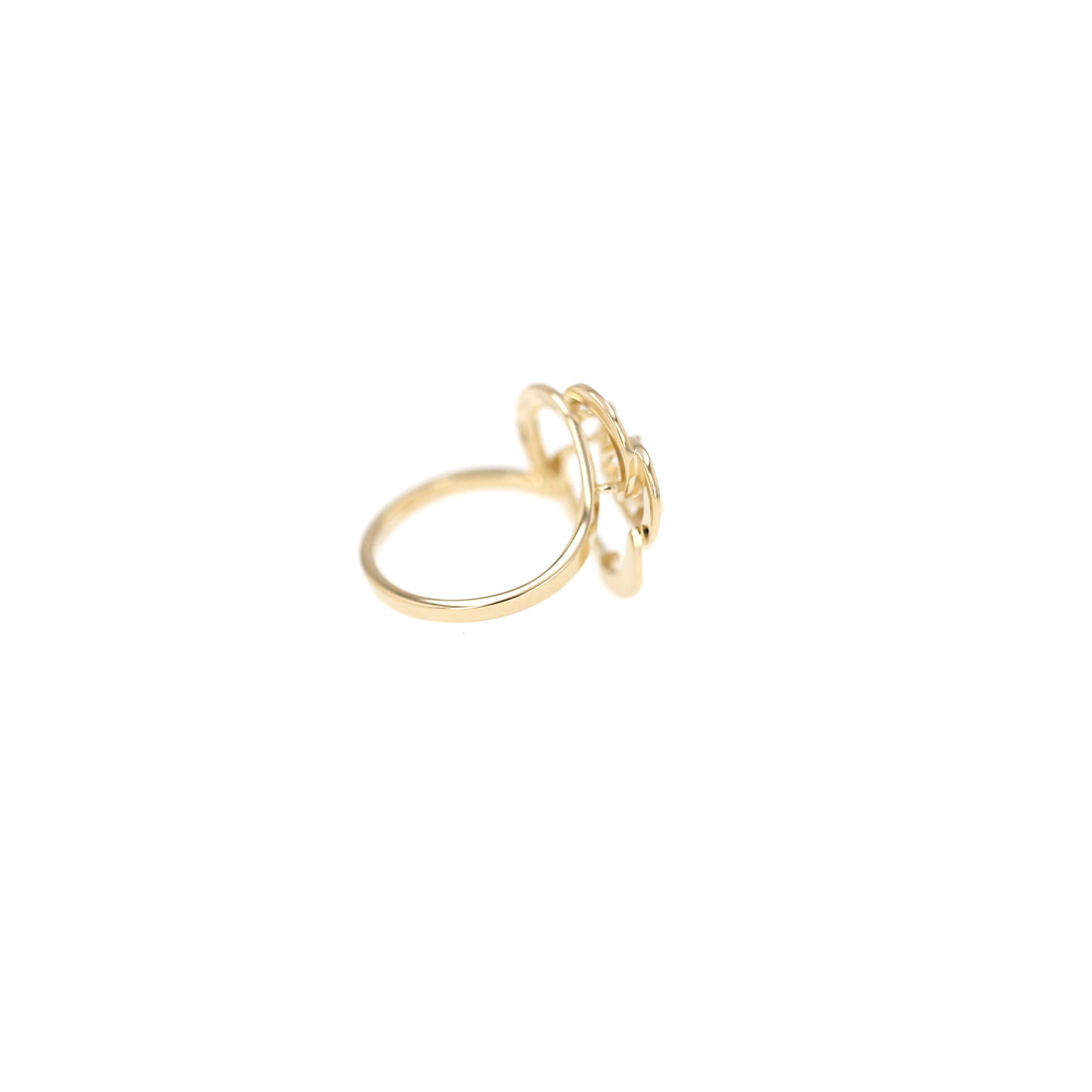 Bague Chanel Camélia Fil en or jaune