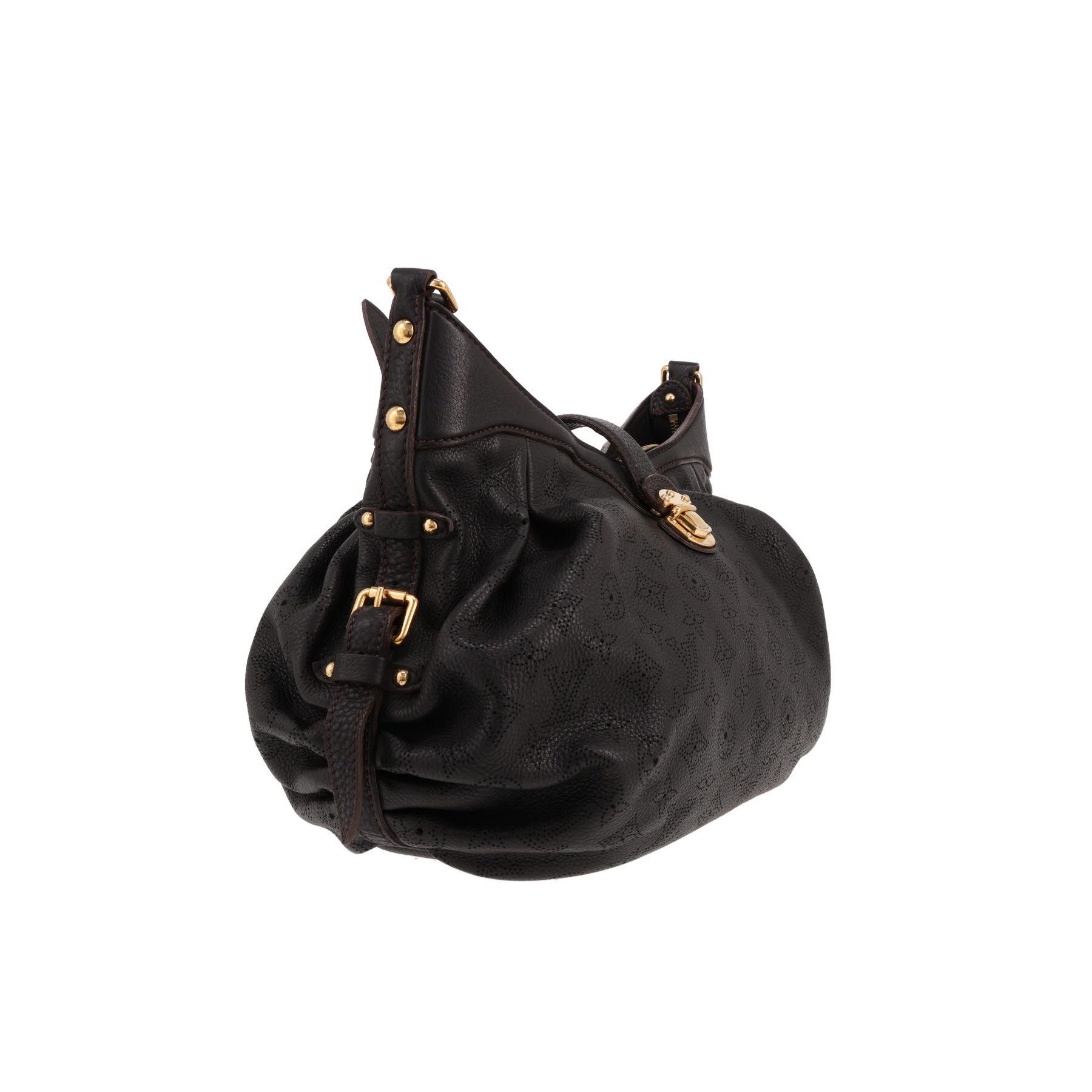 Louis Vuitton  XS shoulder bag  in black mahina leather