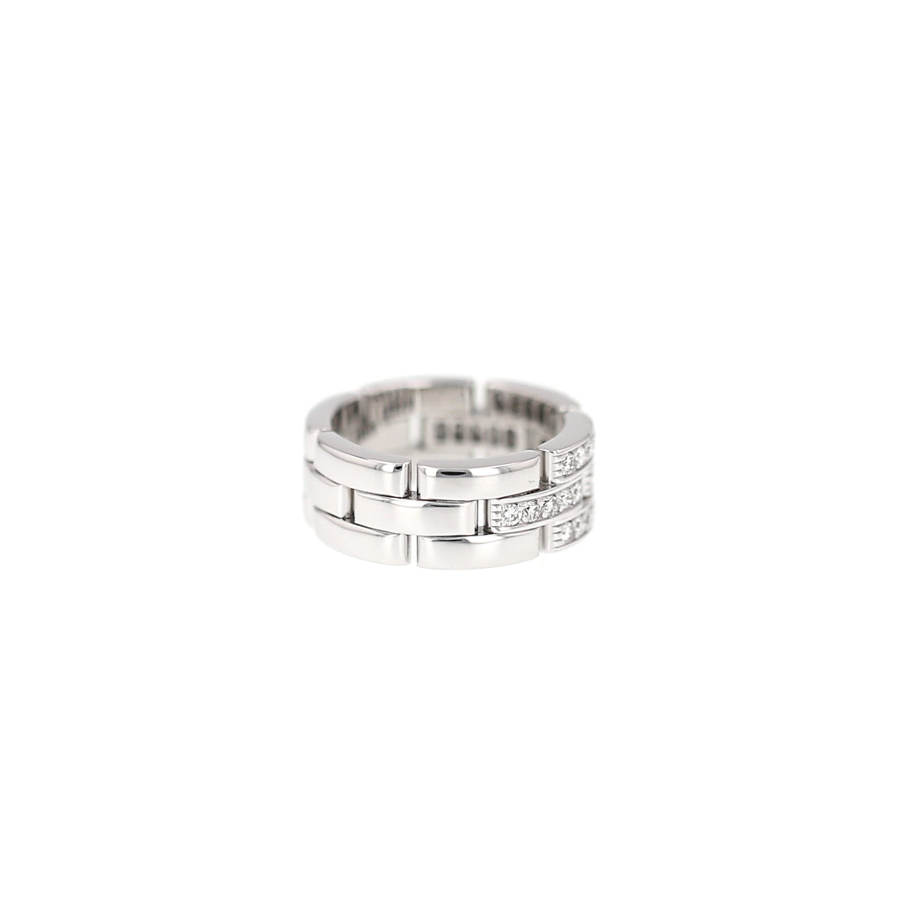 Cartier Maillon Panthère ring in white gold and diamonds