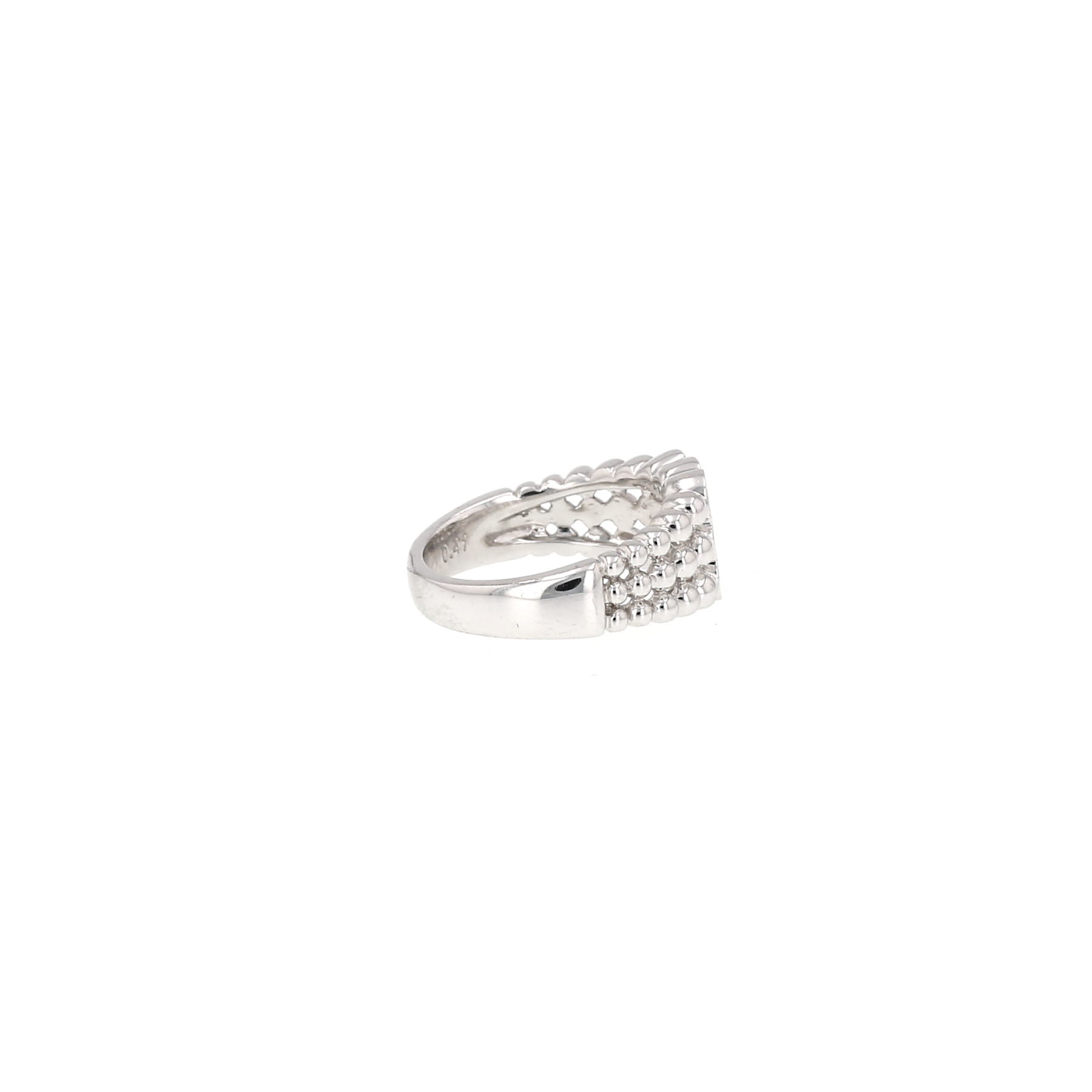 Bague Vintage  en platine et diamants