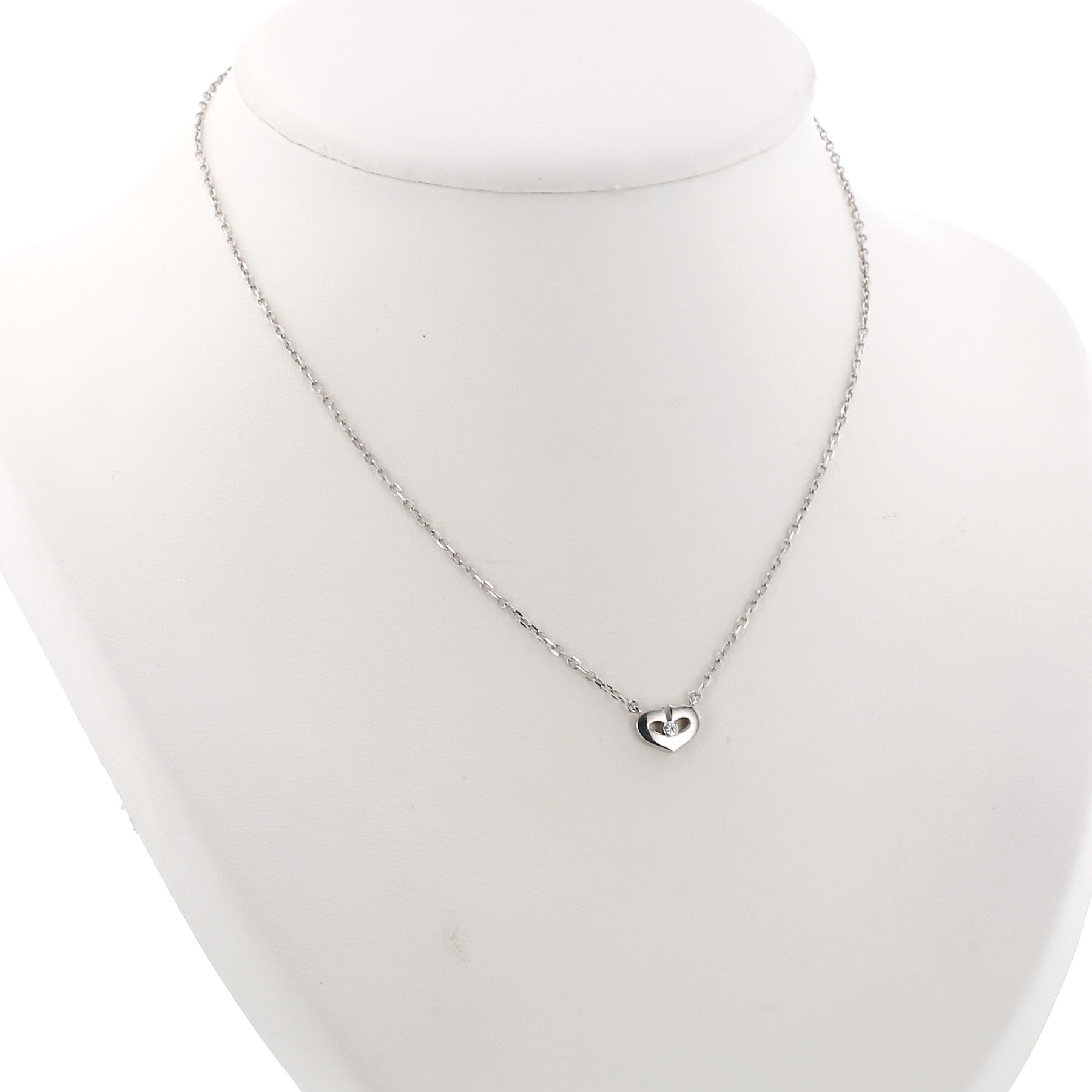 Cartier C de Cartier pendant in white gold and diamonds