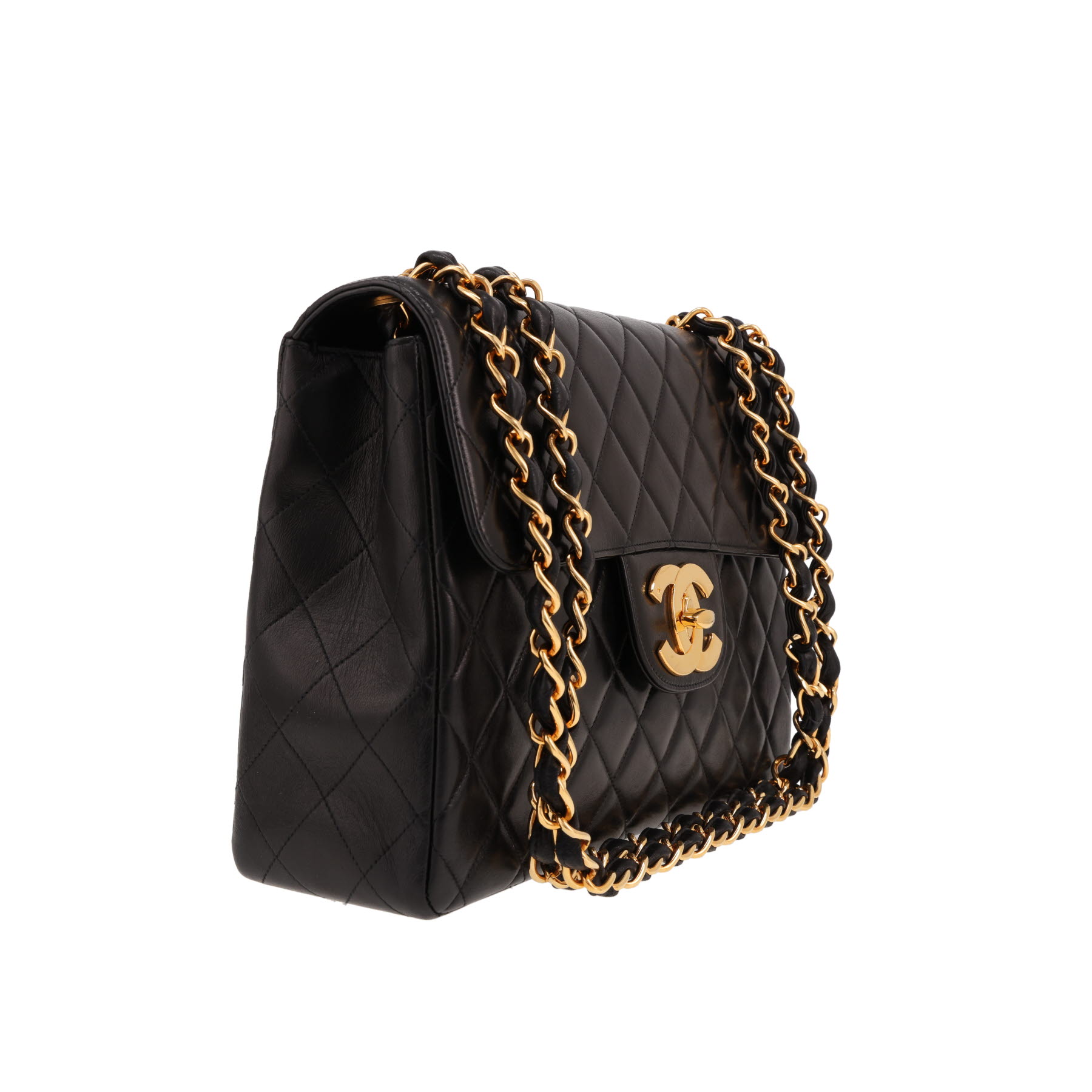 Sac bandoulière Chanel  Timeless Jumbo en cuir matelassé noir