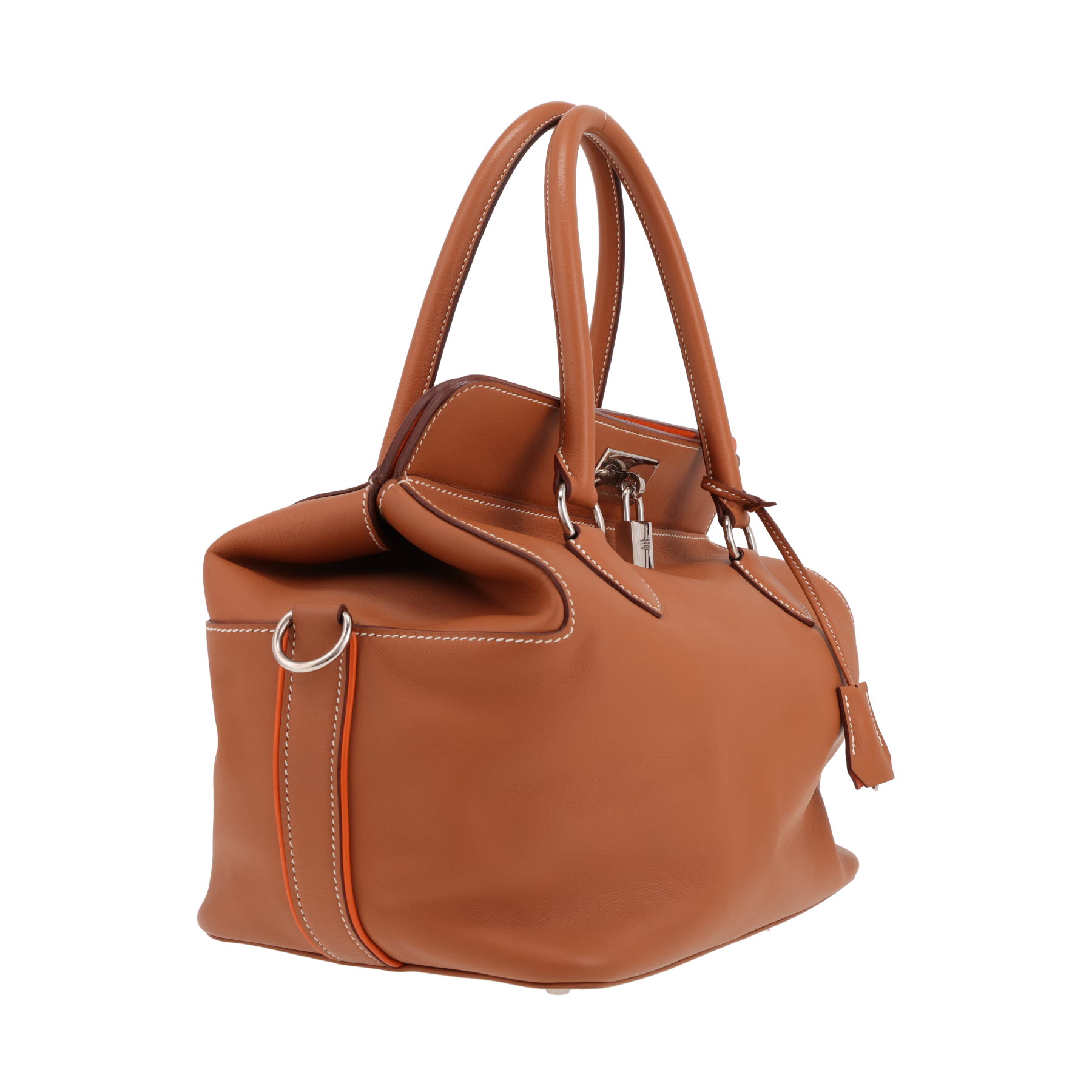 Borsa Hermès “Tool Box” in pelle Swift Gold
