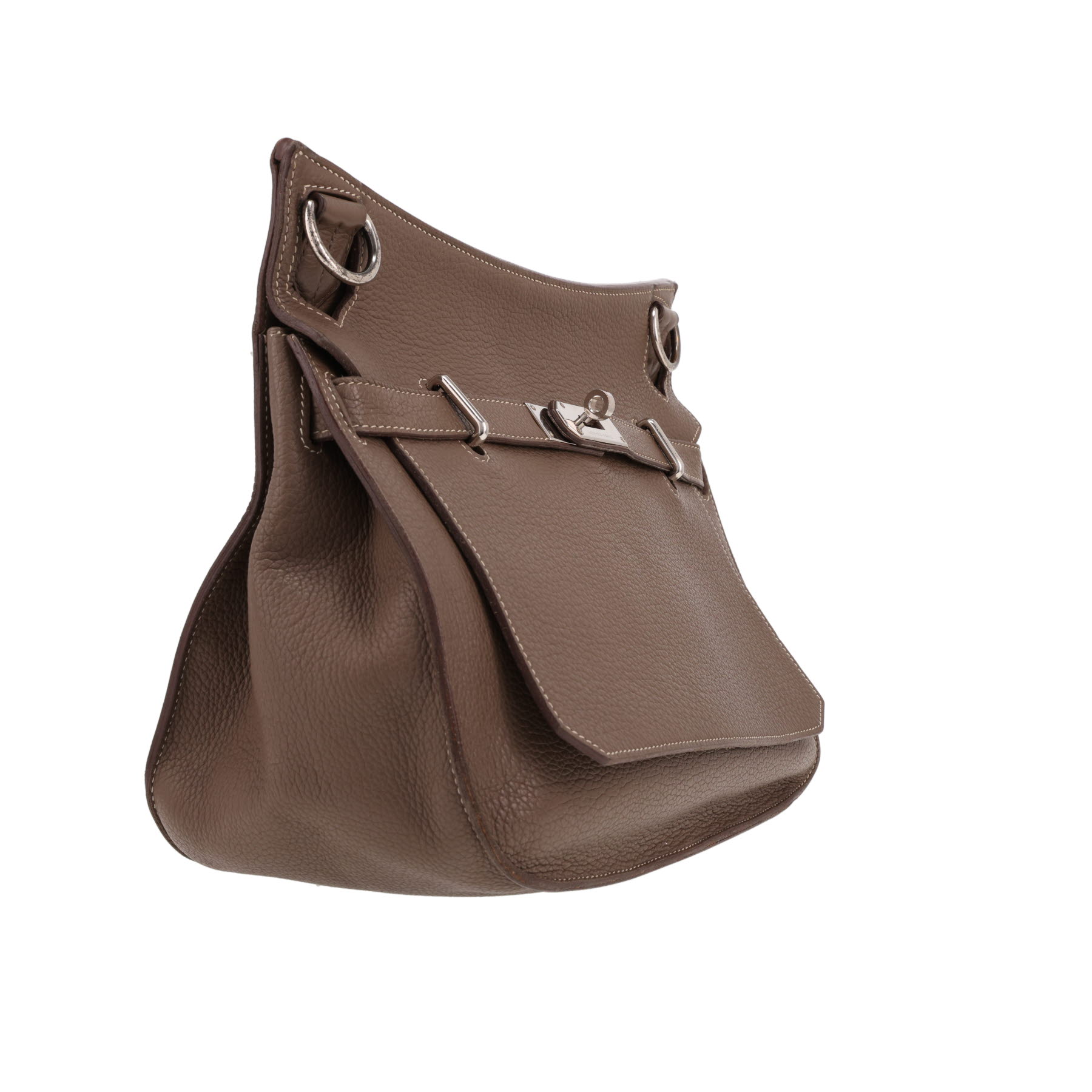 Hermès  Jypsiere 31 cm shoulder bag  in etoupe togo leather