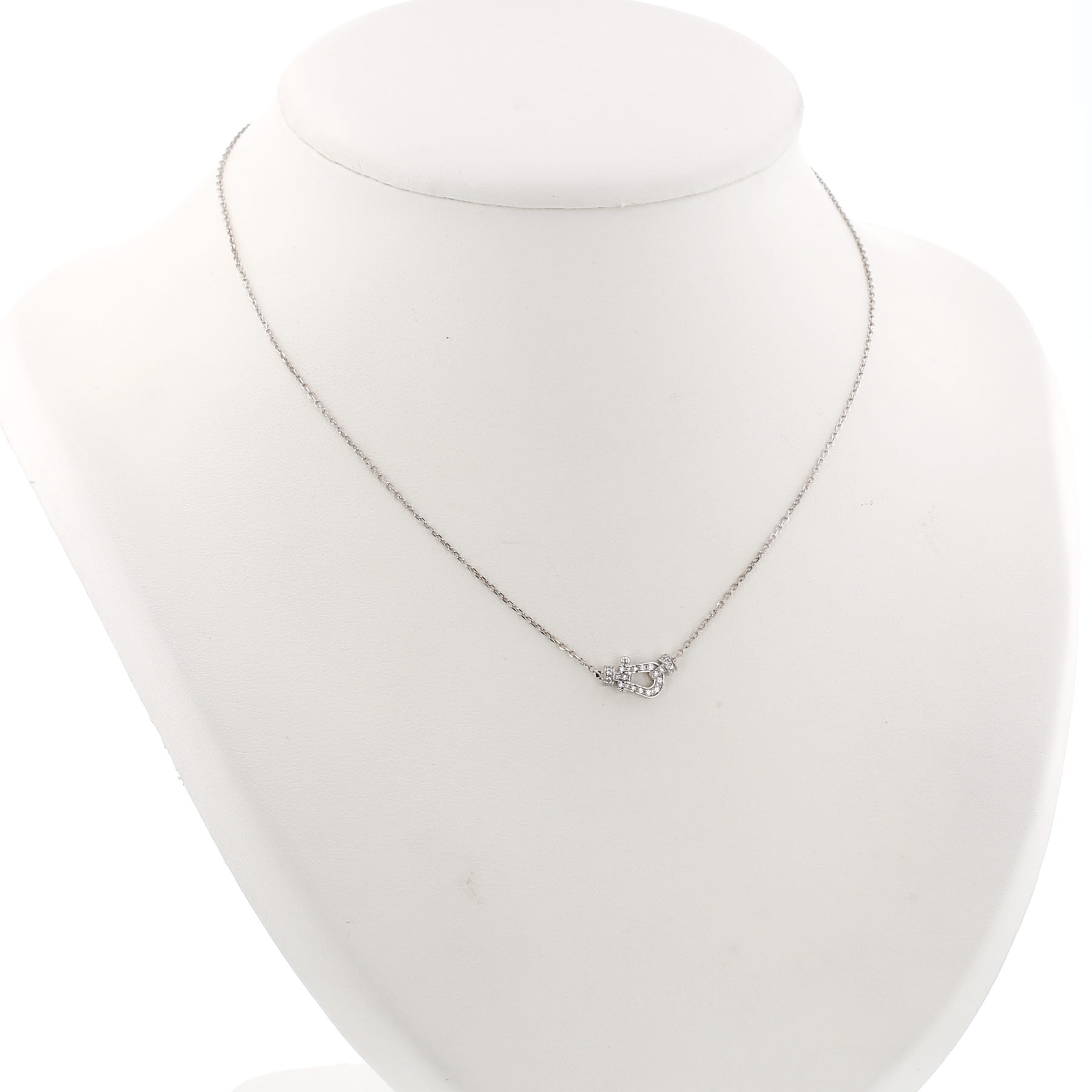 Collier Fred Force 10 petit modèle en or blanc et diamants