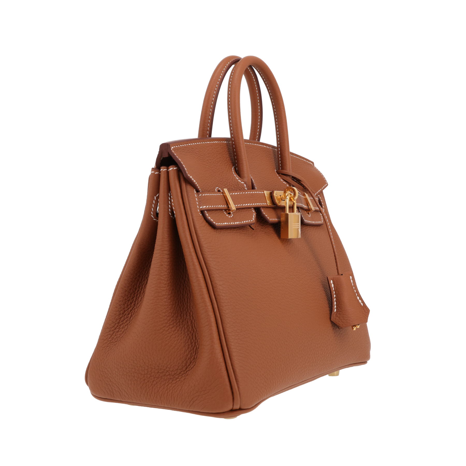 Hermès  Birkin 25 cm handbag  in gold togo leather