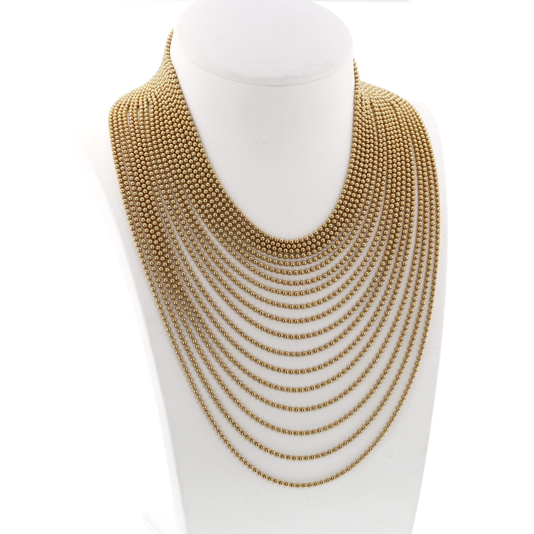Cartier Draperie linked necklace in yellow gold