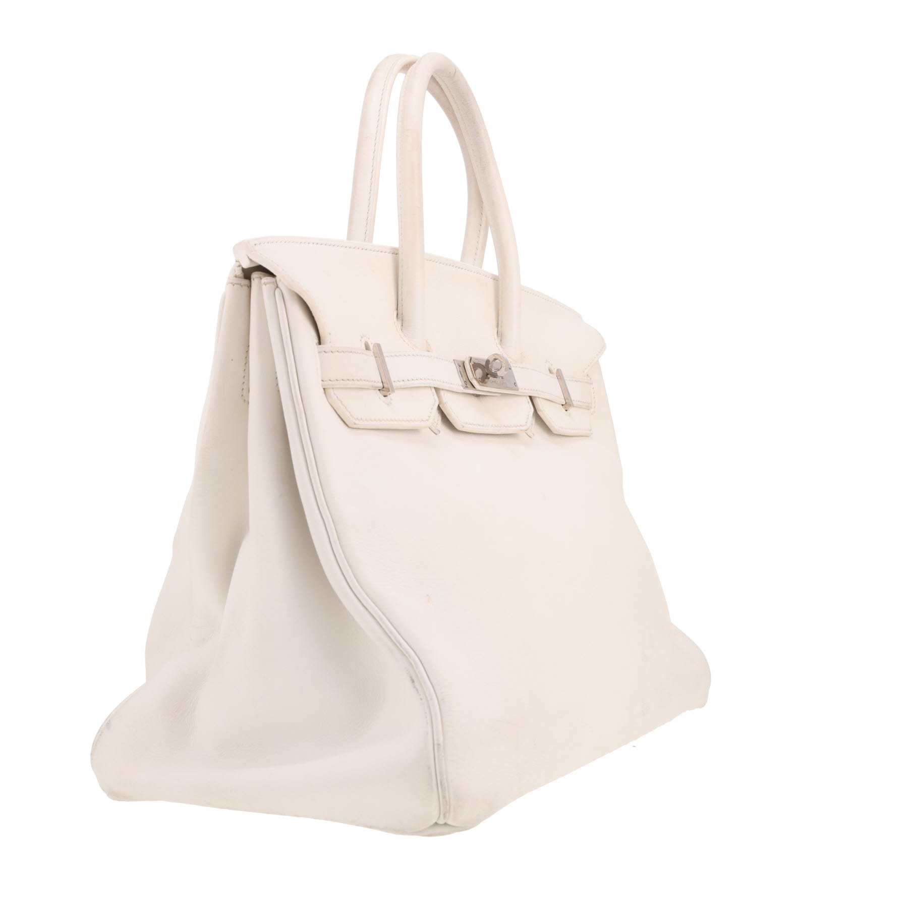 Hermès  Birkin 35 cm handbag  in white Swift leather