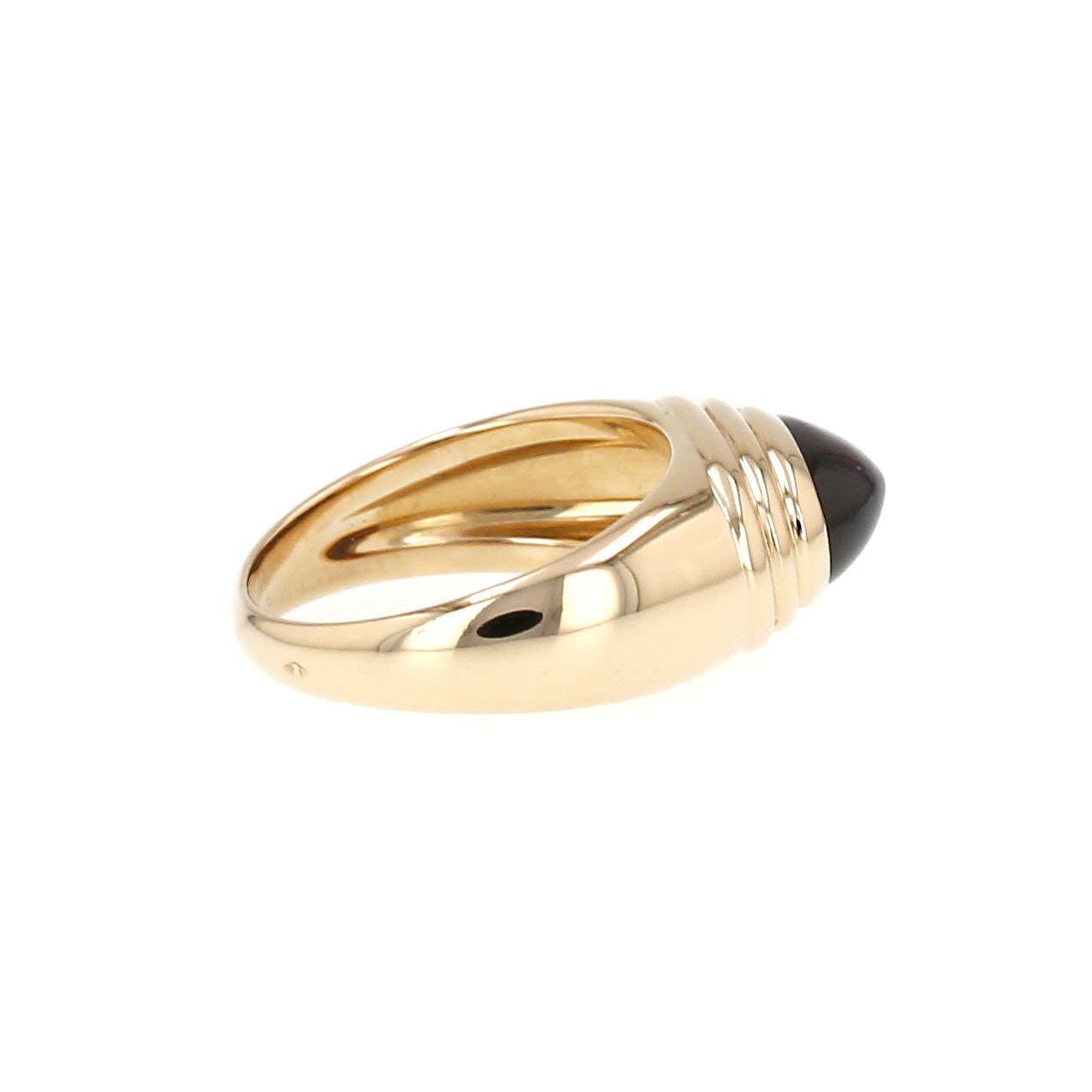 Bague années 90 Boucheron Jaipur en or jaune et grenat spessartite