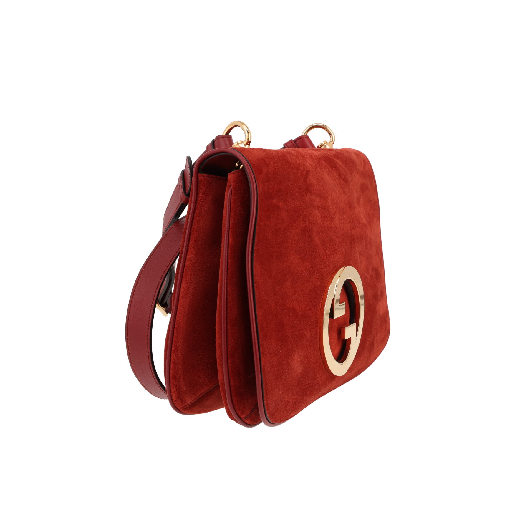 Gucci  Blondie shoulder bag  in red Veau velours