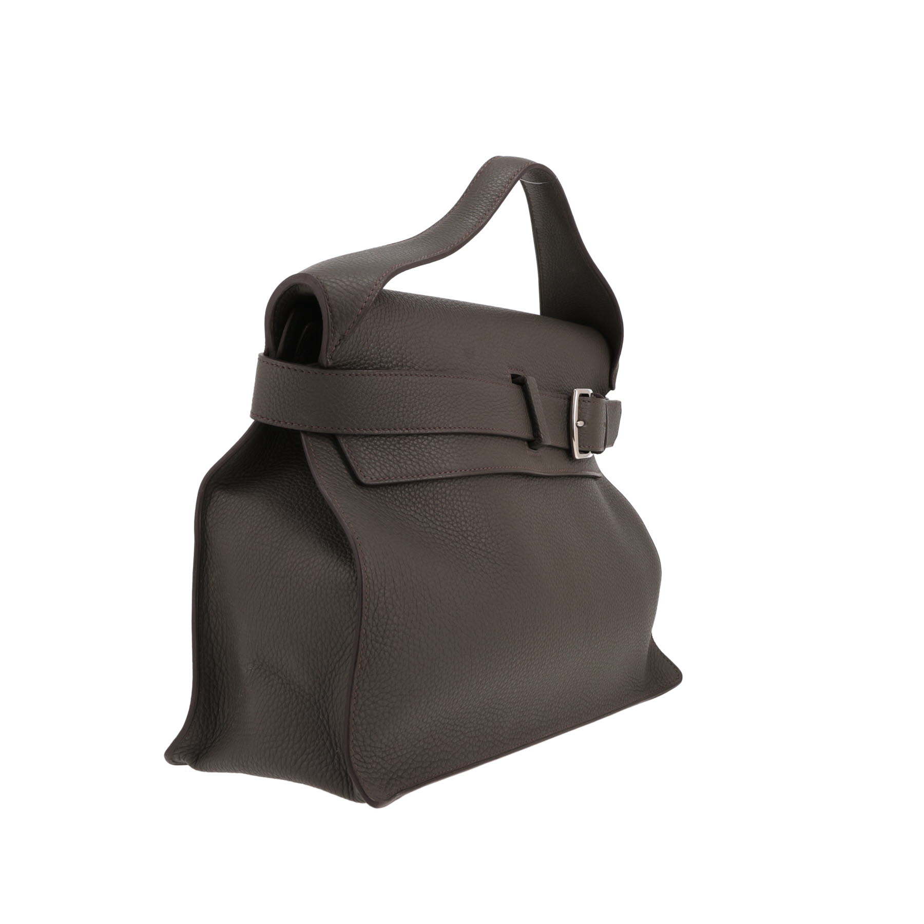 Sac à main Hermès  Etribelt en cuir togo vert