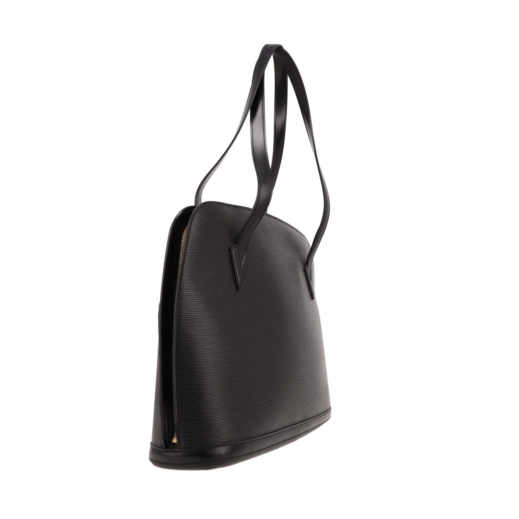 Sac à main Louis Vuitton  Lussac en cuir épi noir