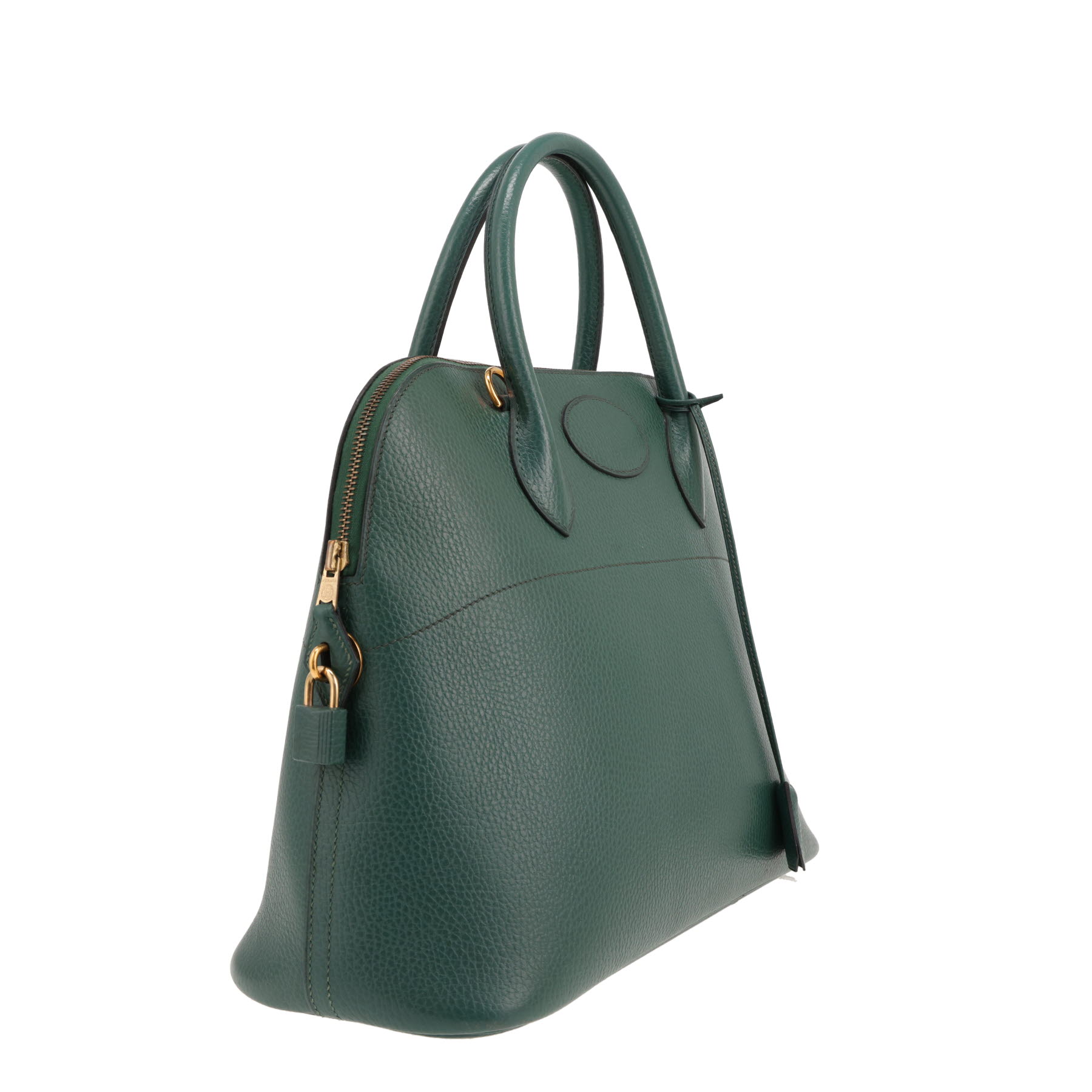 Sac à main Hermès  Bolide 35 cm en cuir Ardenne vert