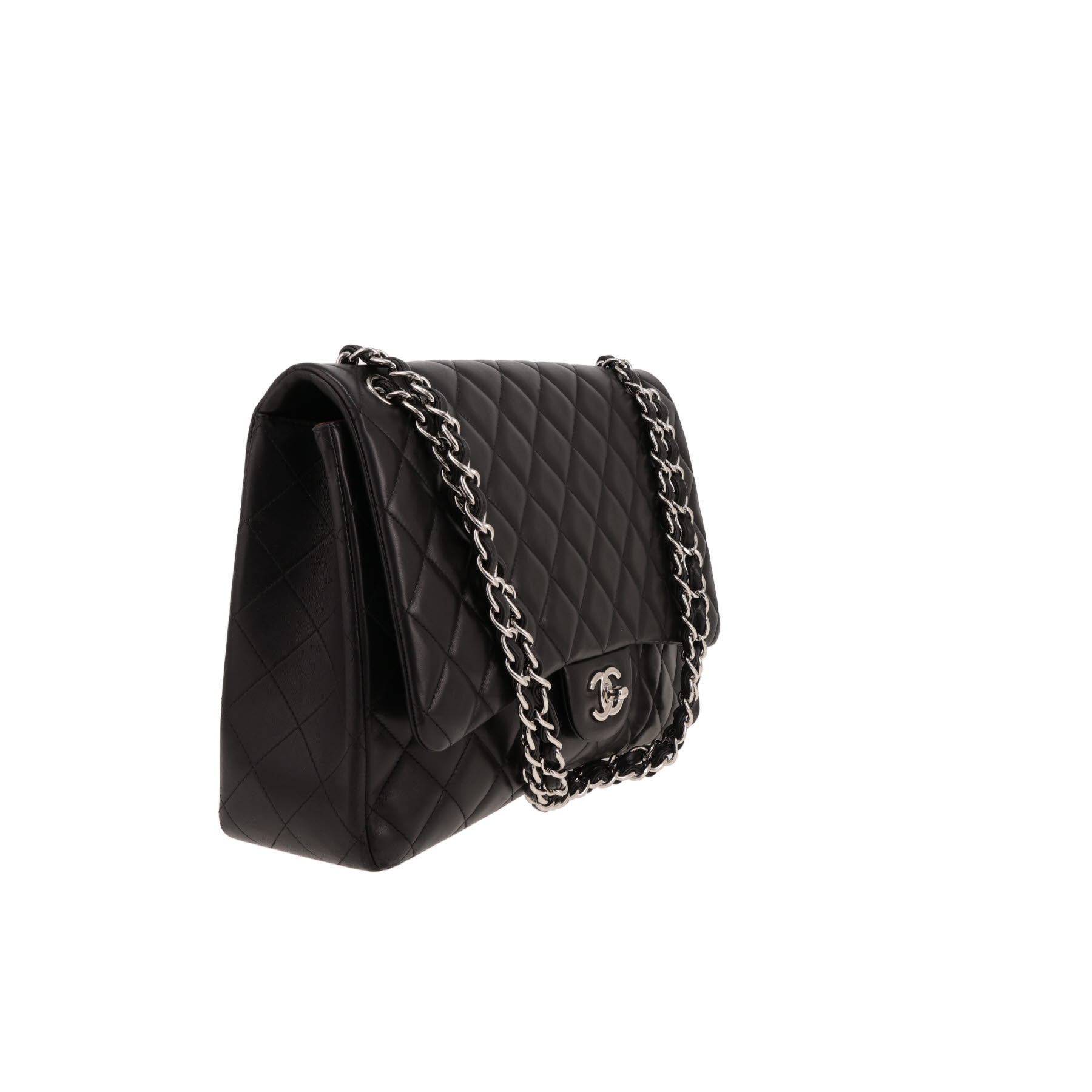 Borsa a tracolla Chanel  Timeless Maxi Jumbo in pelle trapuntata nera
