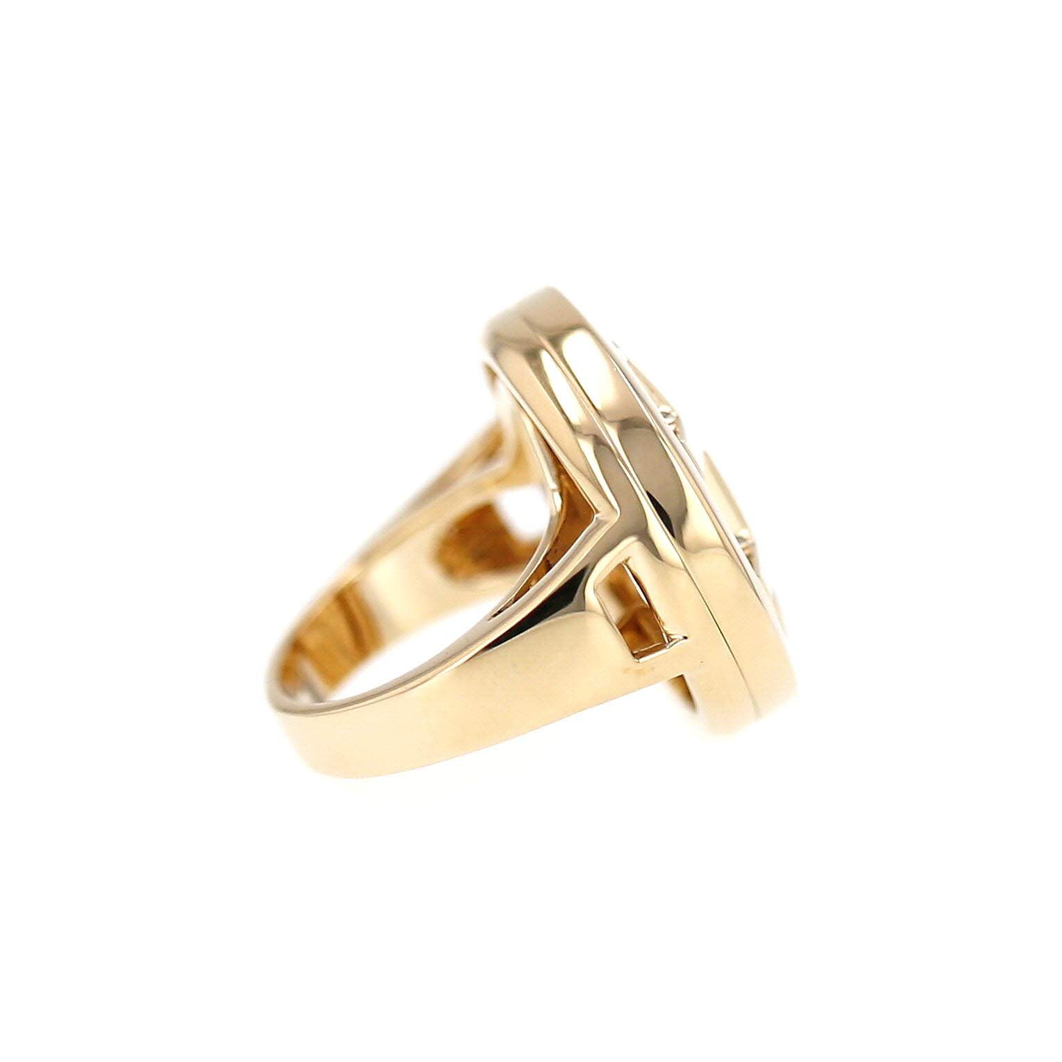 Bague Cartier Pasha en or jaune et nacre