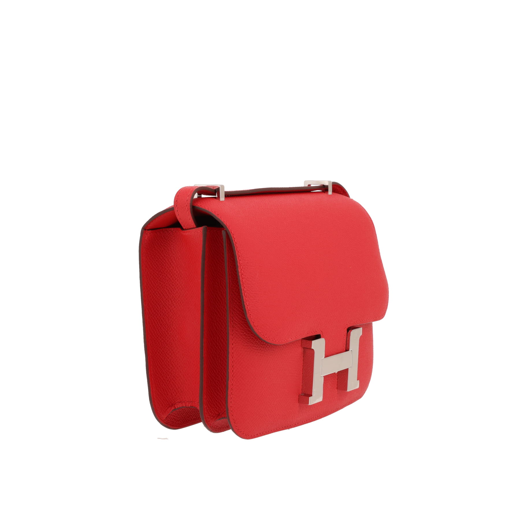 Sac à main Hermès  Constance mini  en cuir epsom rouge Radieux