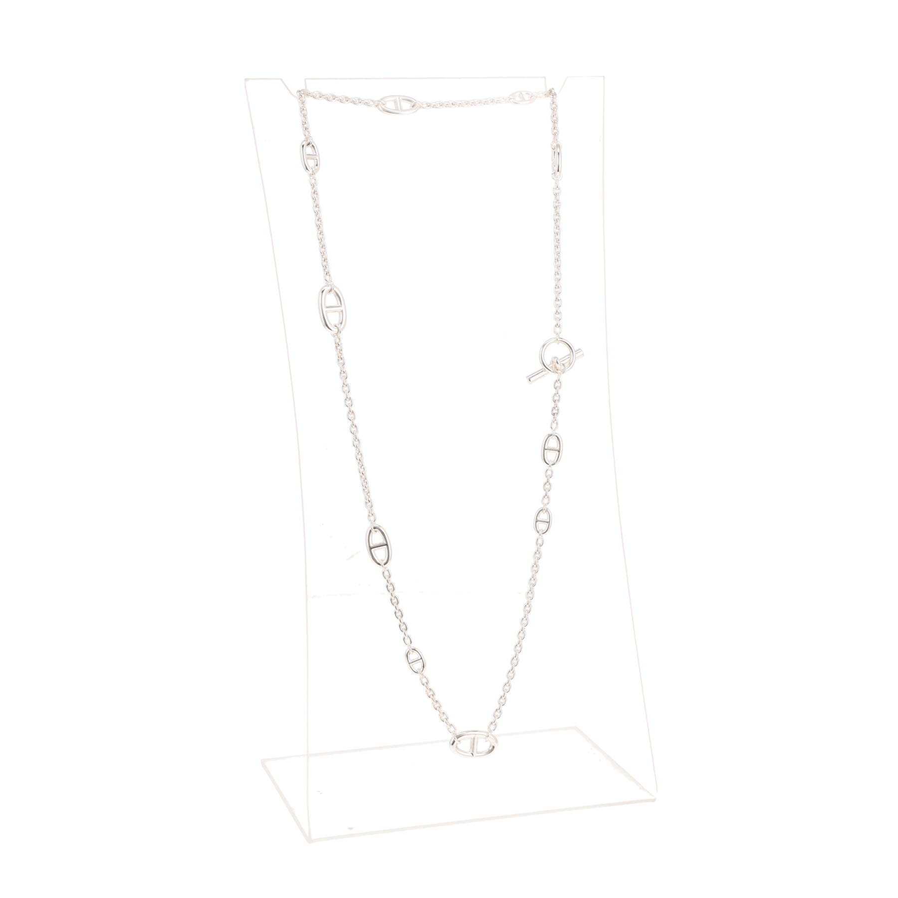 Hermès Farandole long necklace 80 cm in silver