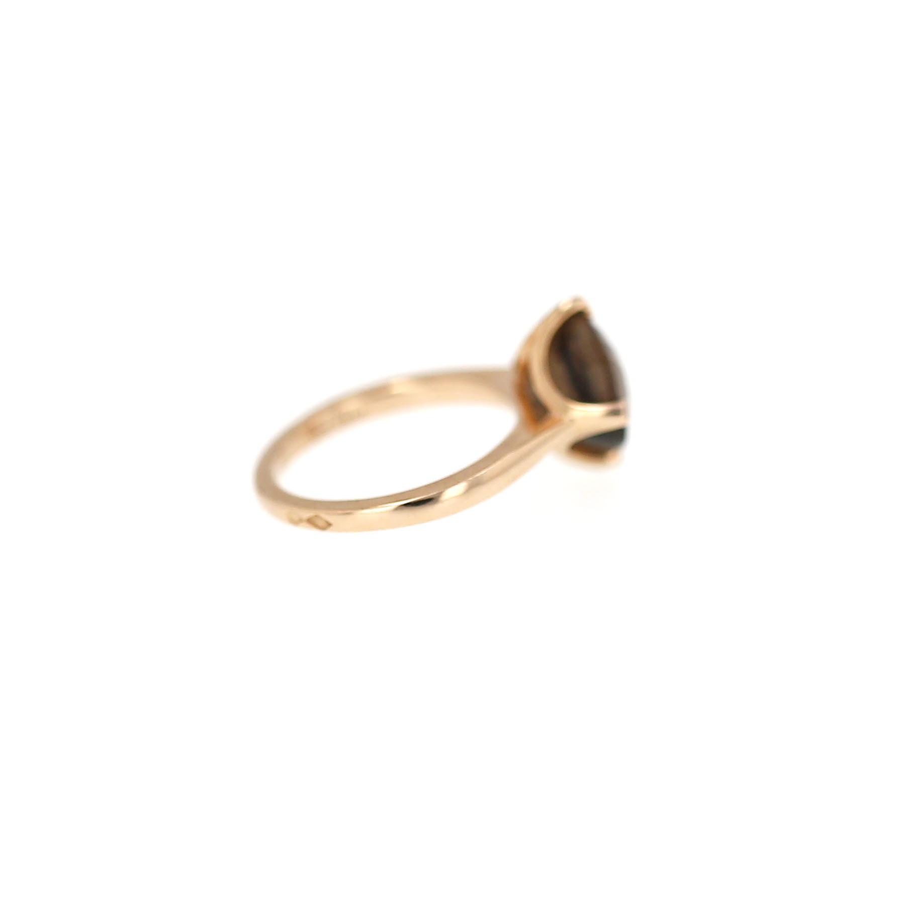 Anillo Cartier Inde Mystérieuse de tamaño mediano, en oro rosa, cuarzo ahumado y diamantes
