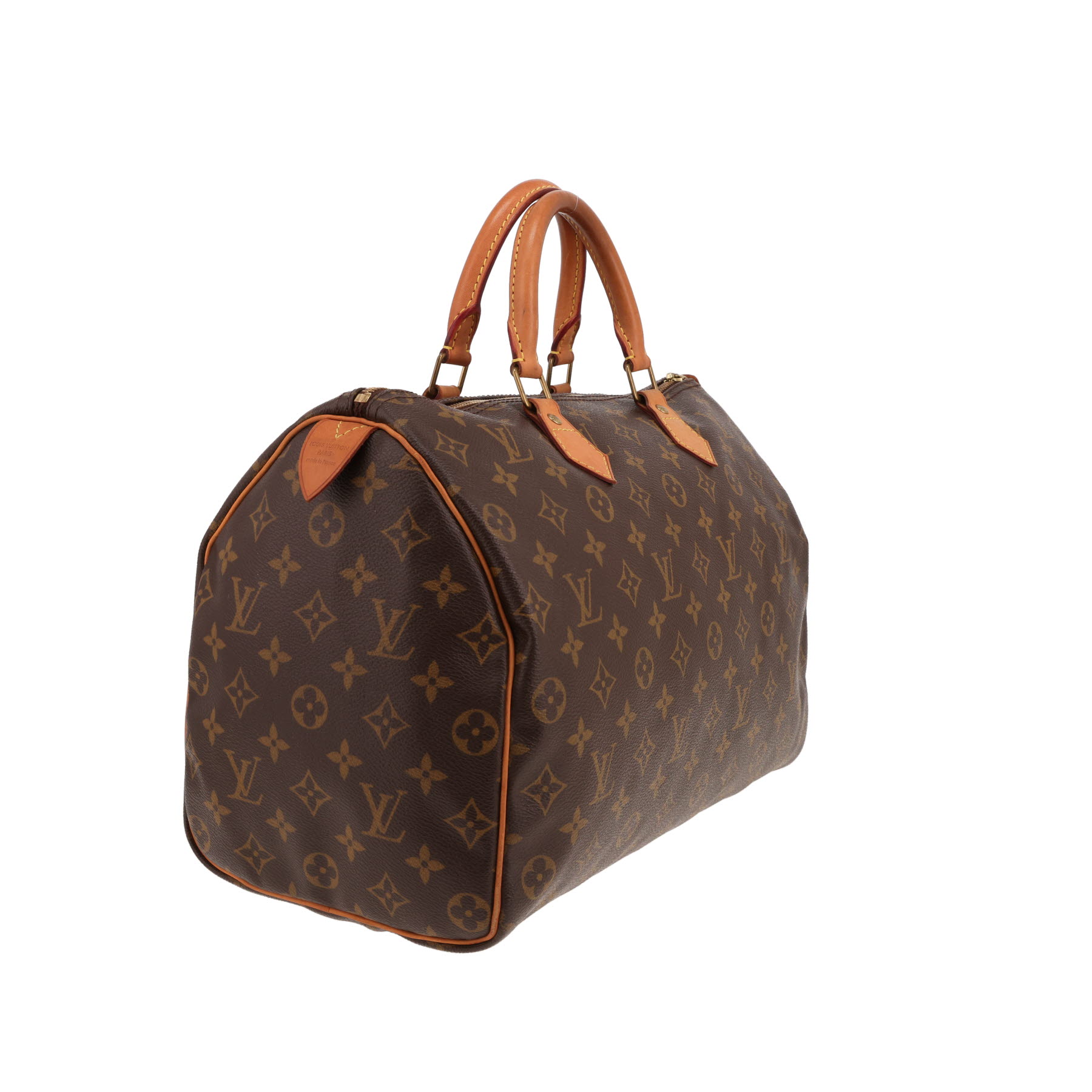 Sac à main Louis Vuitton  Speedy 35 en toile monogram et cuir naturel