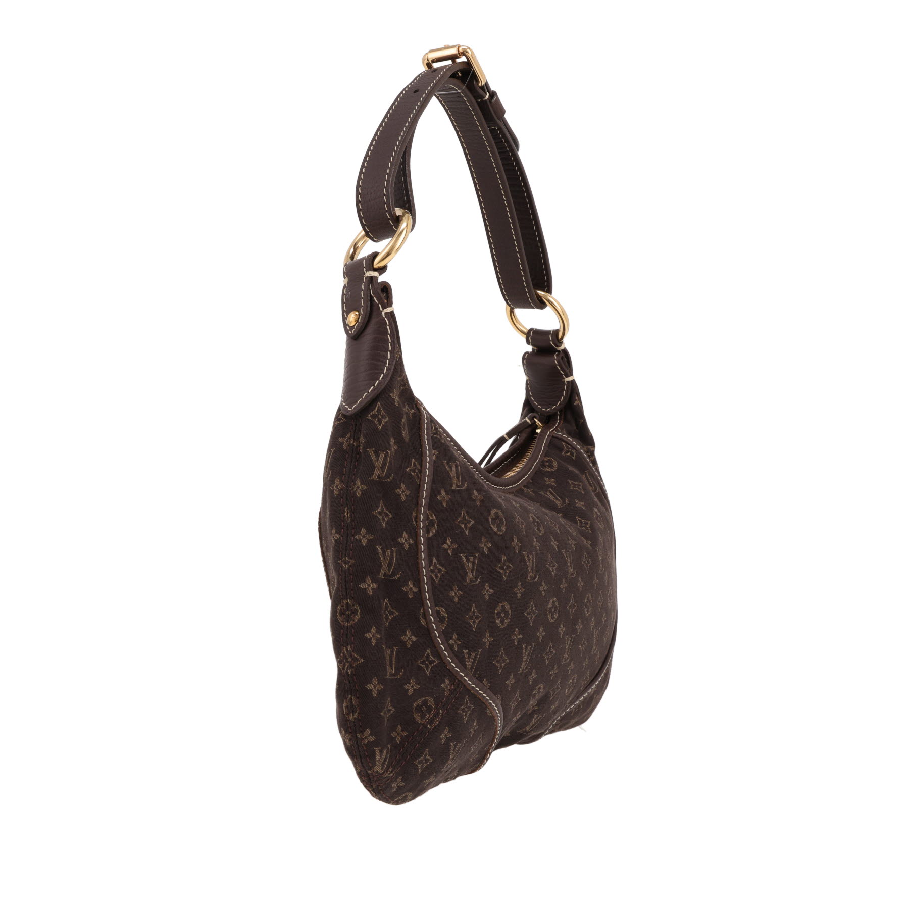 Sac à main Louis Vuitton  Manon en toile monogram Idylle marron et beige