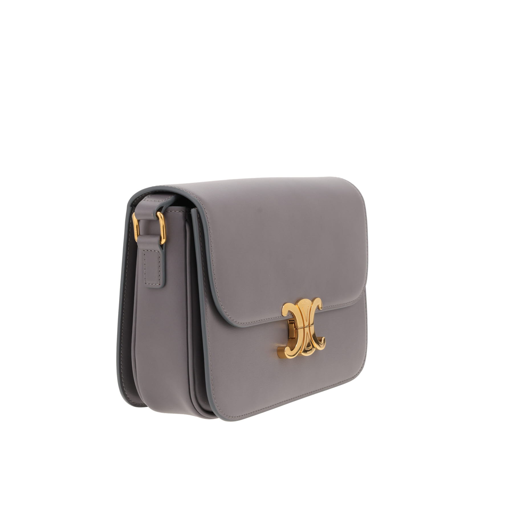 Sac bandoulière Celine  Triomphe en cuir gris