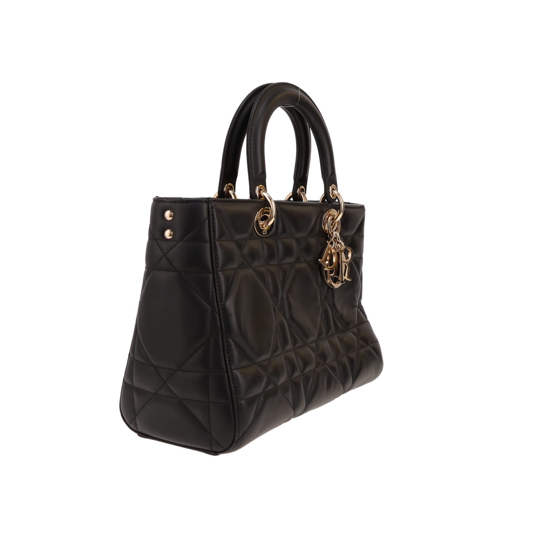 Dior  Lady D-Sire handbag  in black leather cannage
