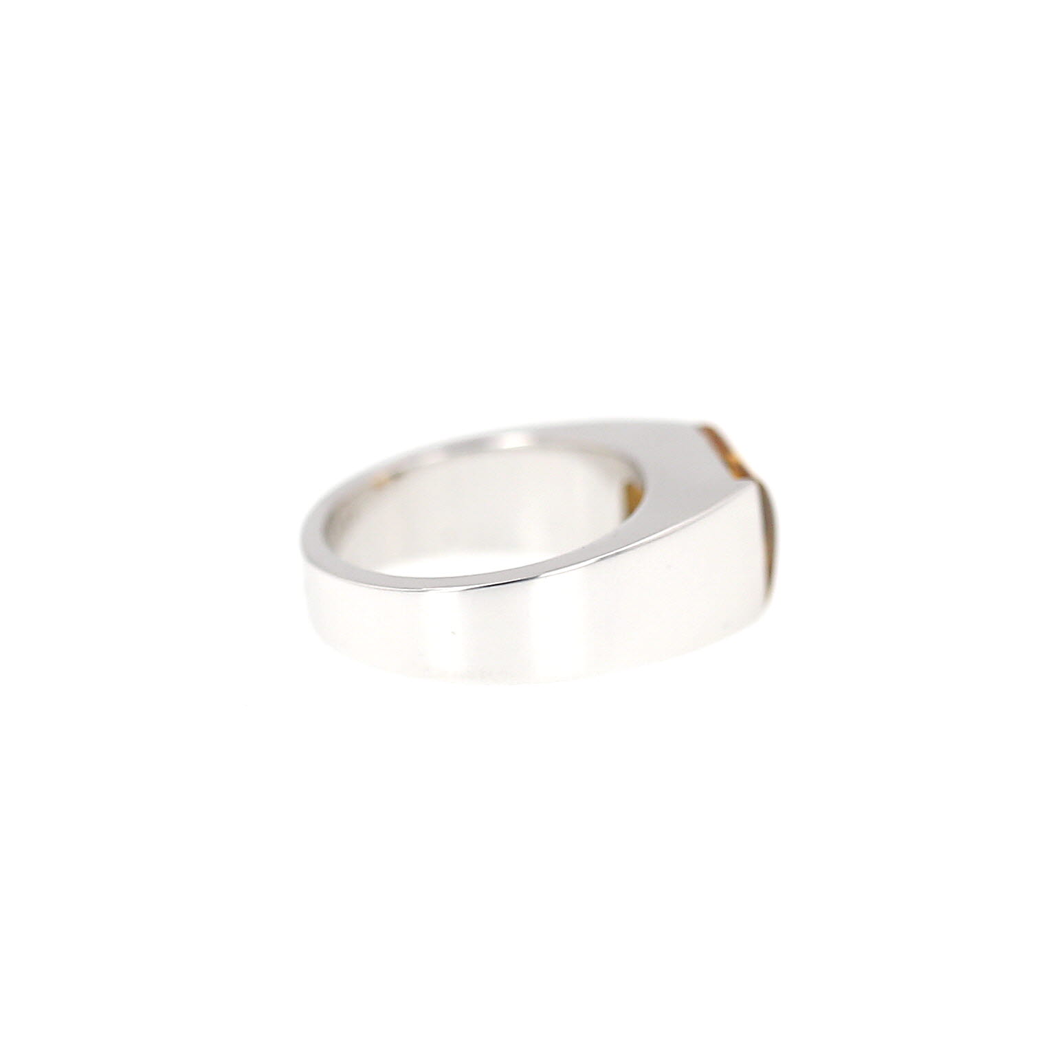 Cartier Tank ring in white gold and citrine