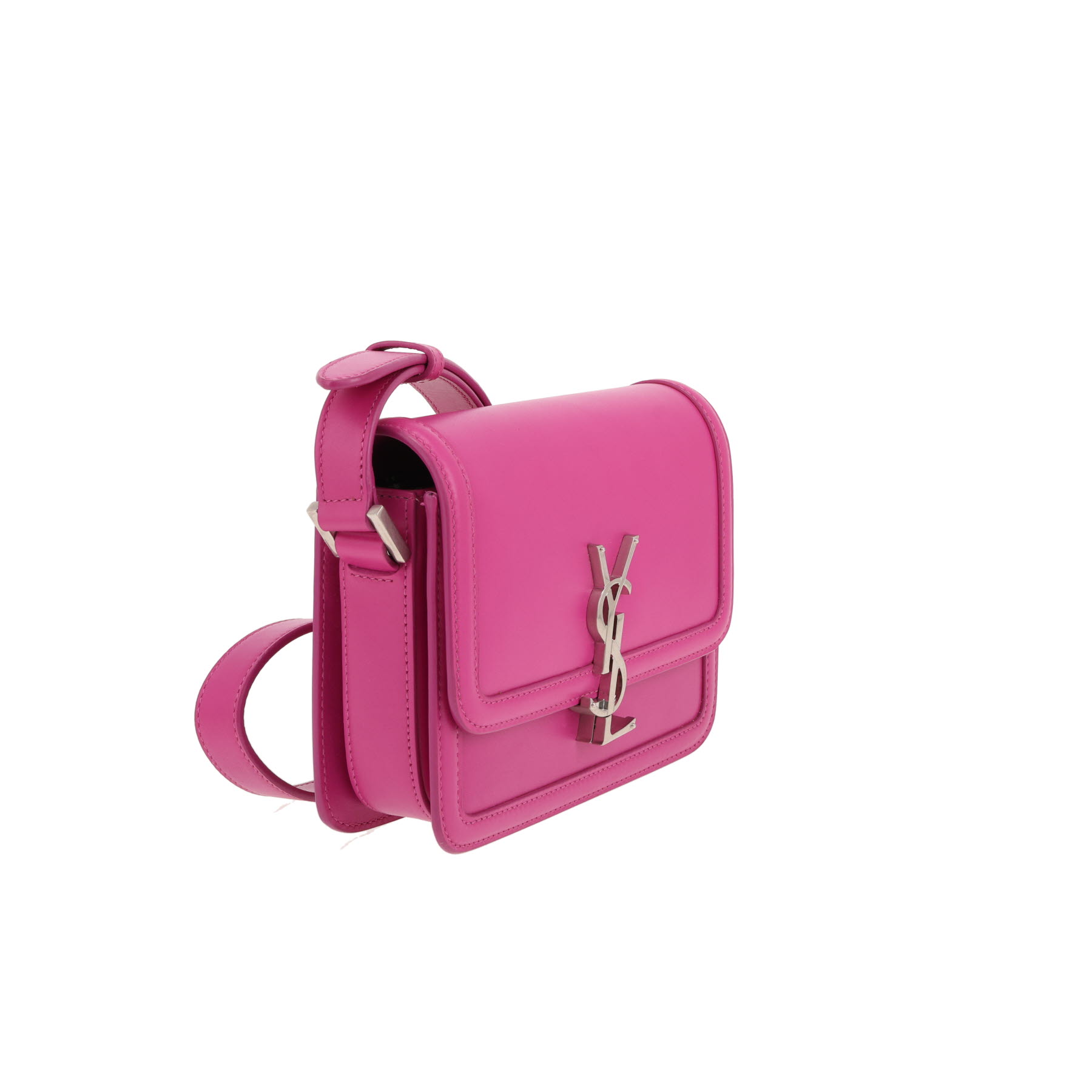 Saint Laurent  Solférino mini  handbag  in pink leather