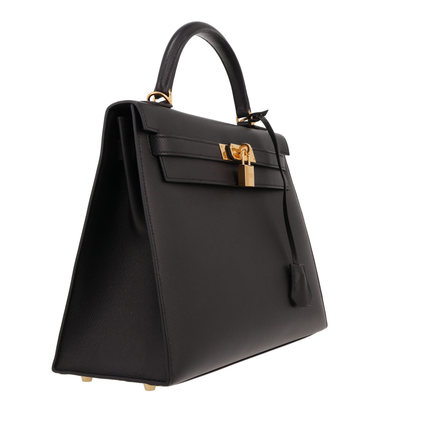 Hermès  Kelly 32 cm handbag  in black epsom leather